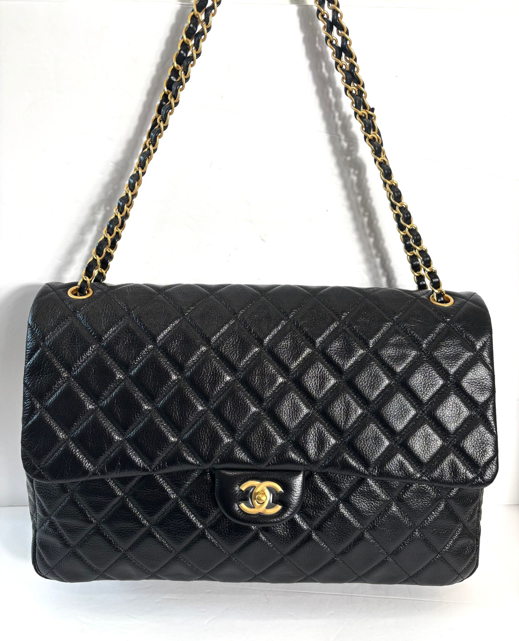 Chanel QUILTED CALFSKIN Leather Travel Bag