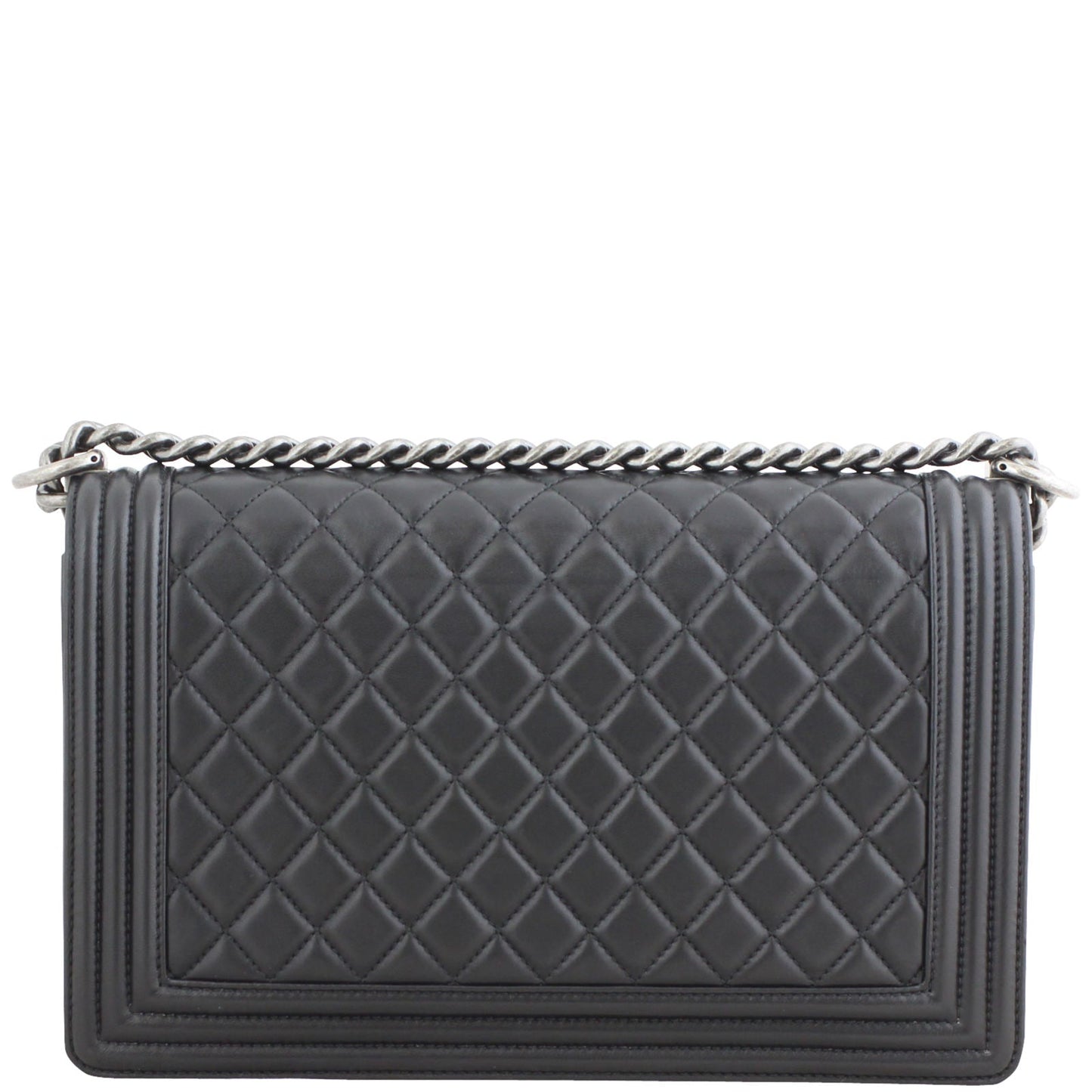 Chanel Boy New Lambskin Handbag Black Medium