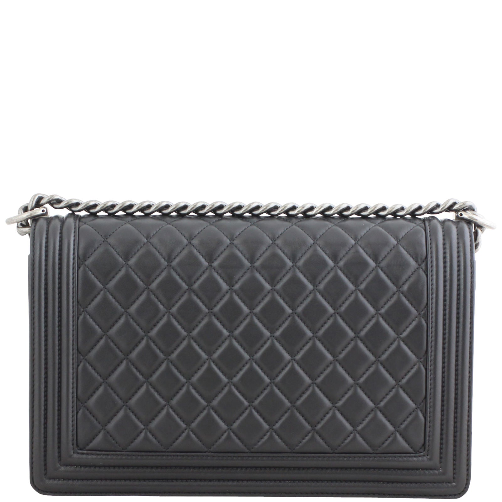 Chanel Boy New Lambskin Handbag Black Medium