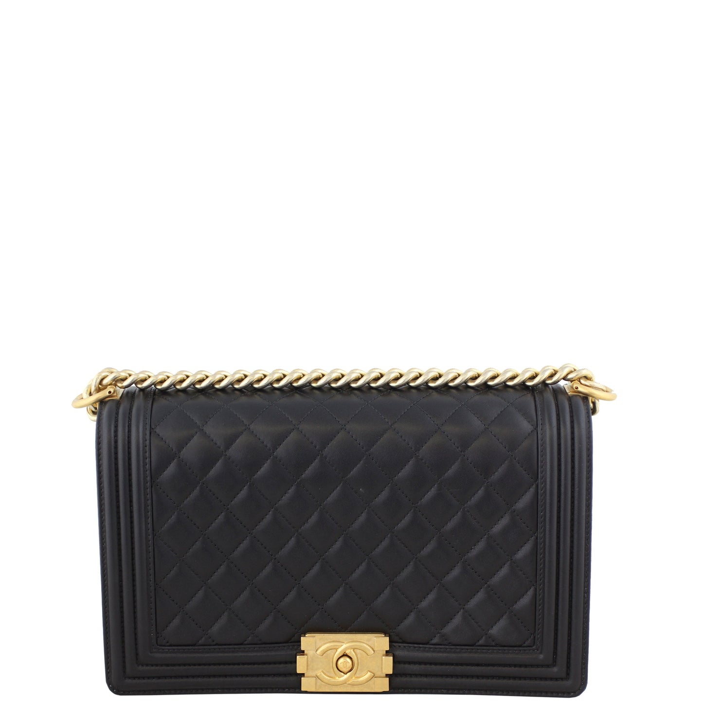 Chanel Boy Bag New Hardware 23 Series Gold Medium Handbag