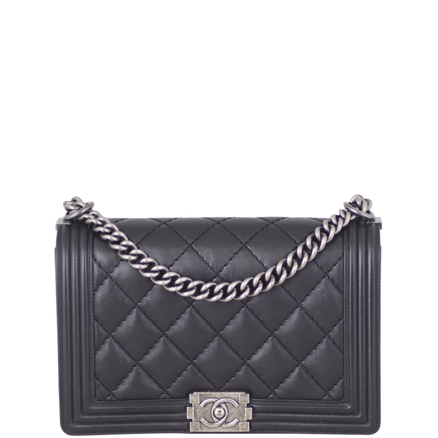 Chanel Boy Double Stitch Handbag Medium