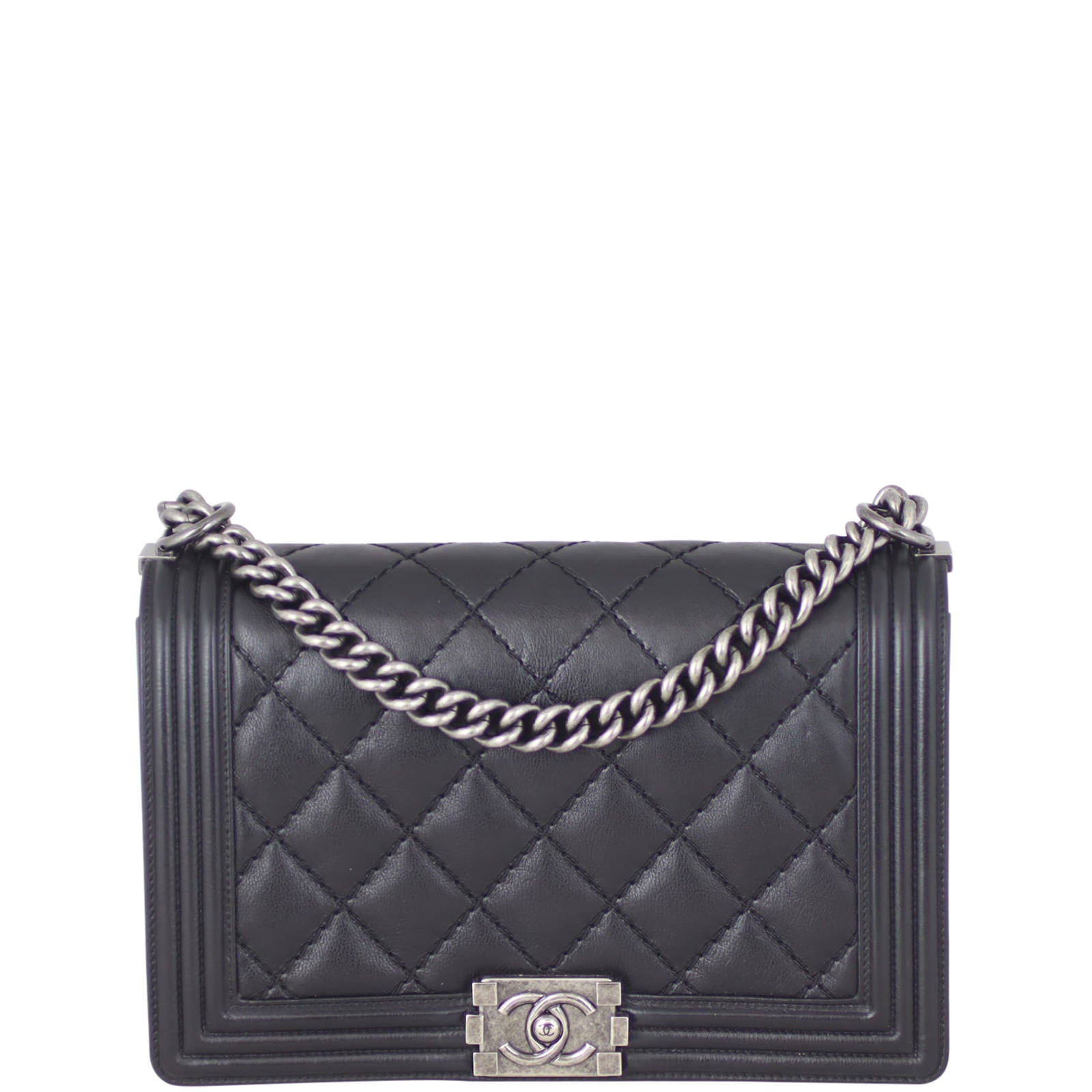 Chanel Boy Double Stitch Handbag Medium
