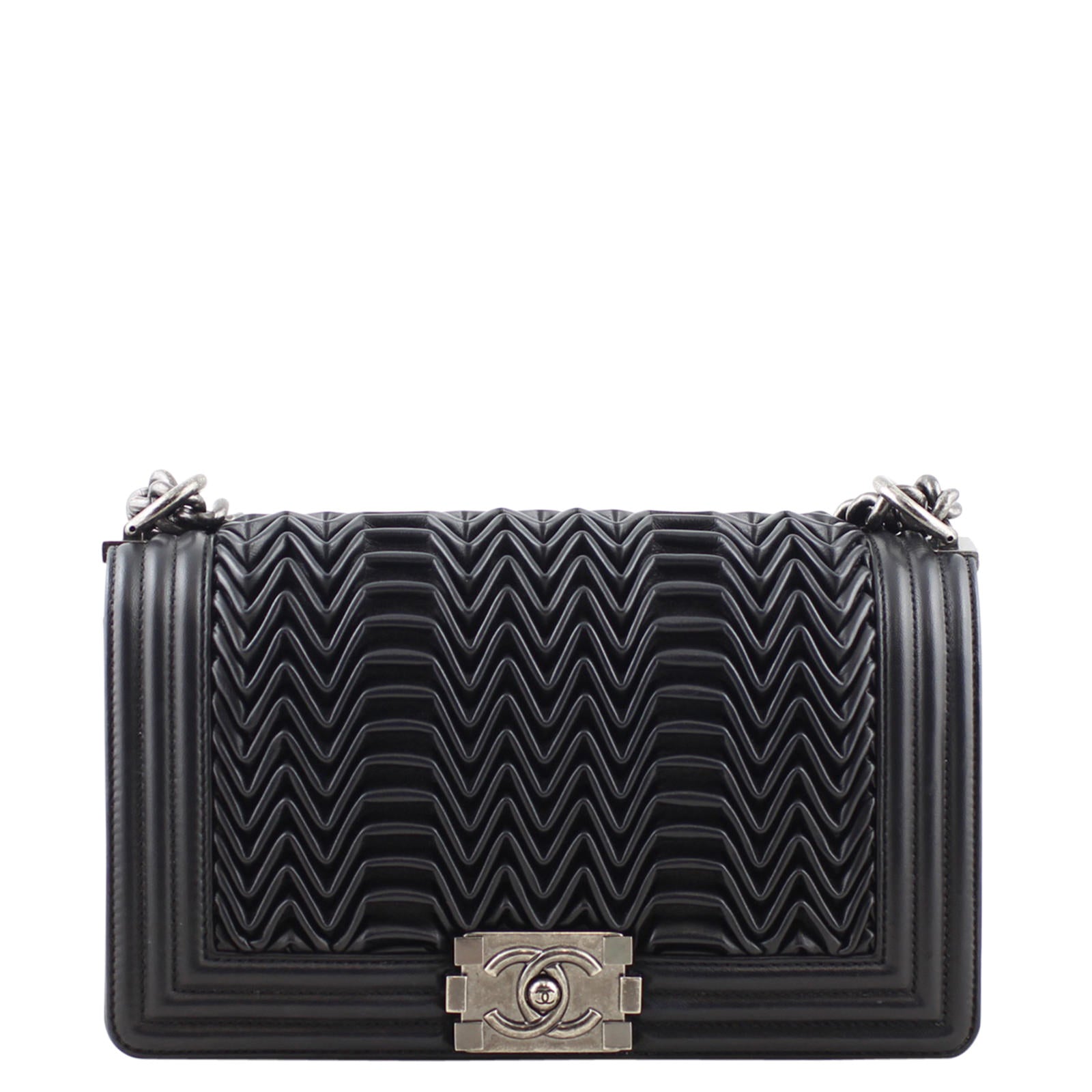 Chanel Pleated Boy Old Handbag Medium