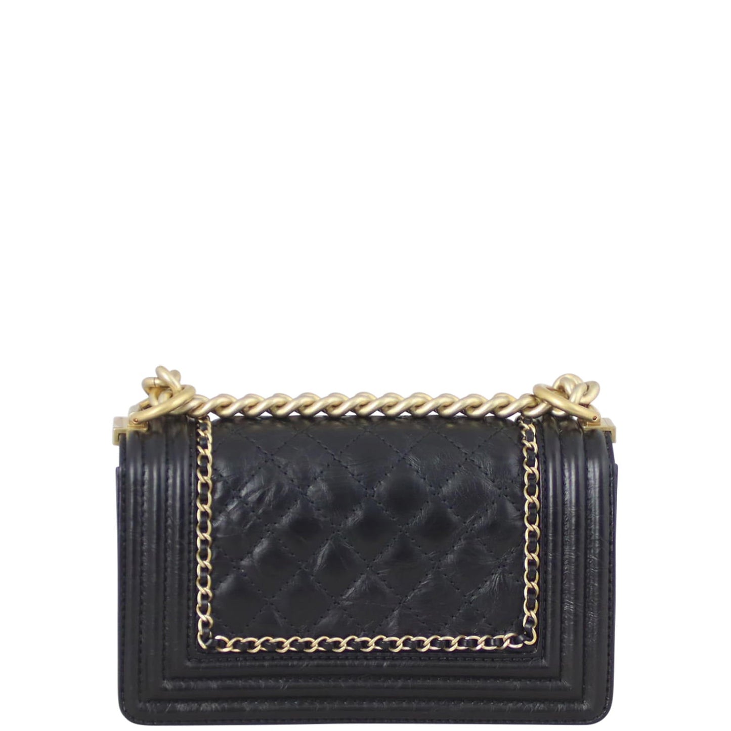 Chanel Boy GHW 23 Series Handbag Black Small