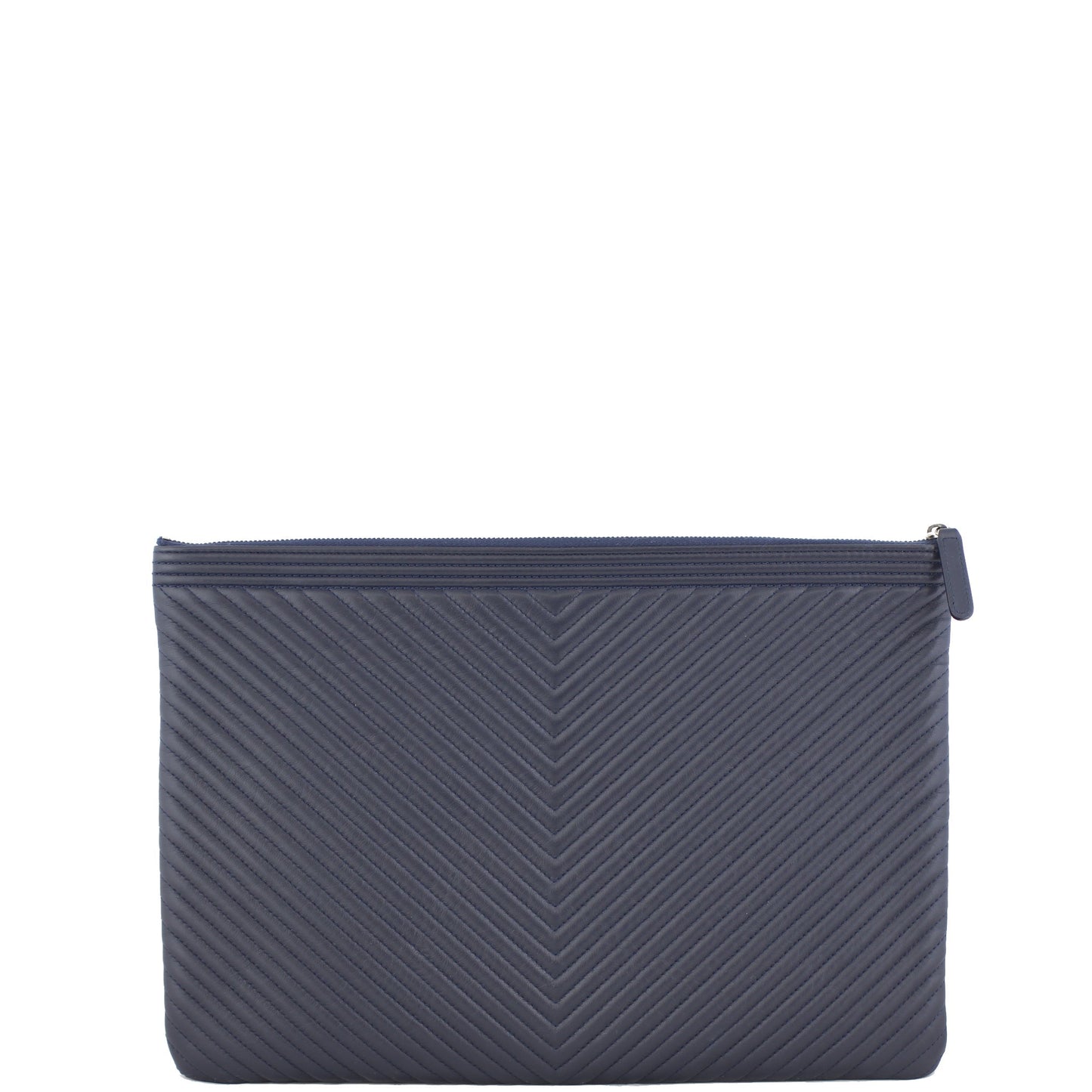Chanel Boy Chevron O-Case Handbag Large