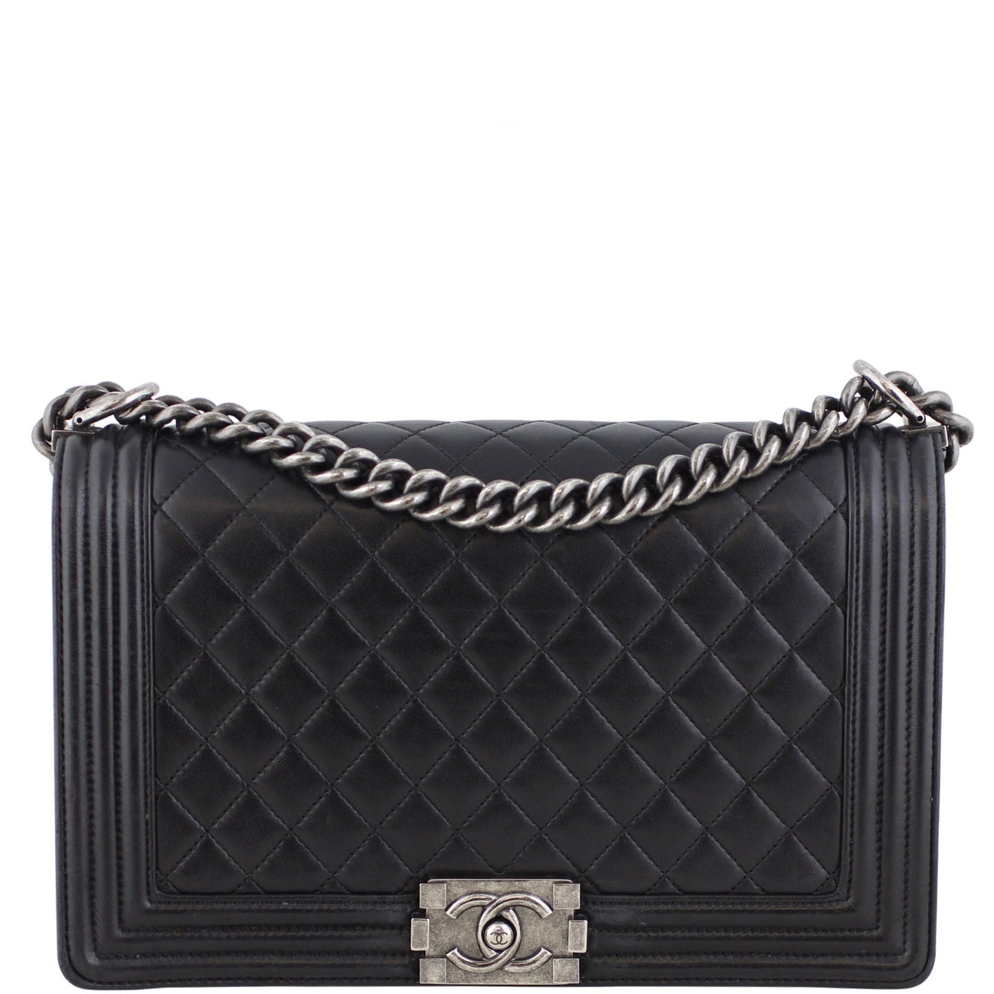 Chanel Boy Bag New Black Medium Handbag