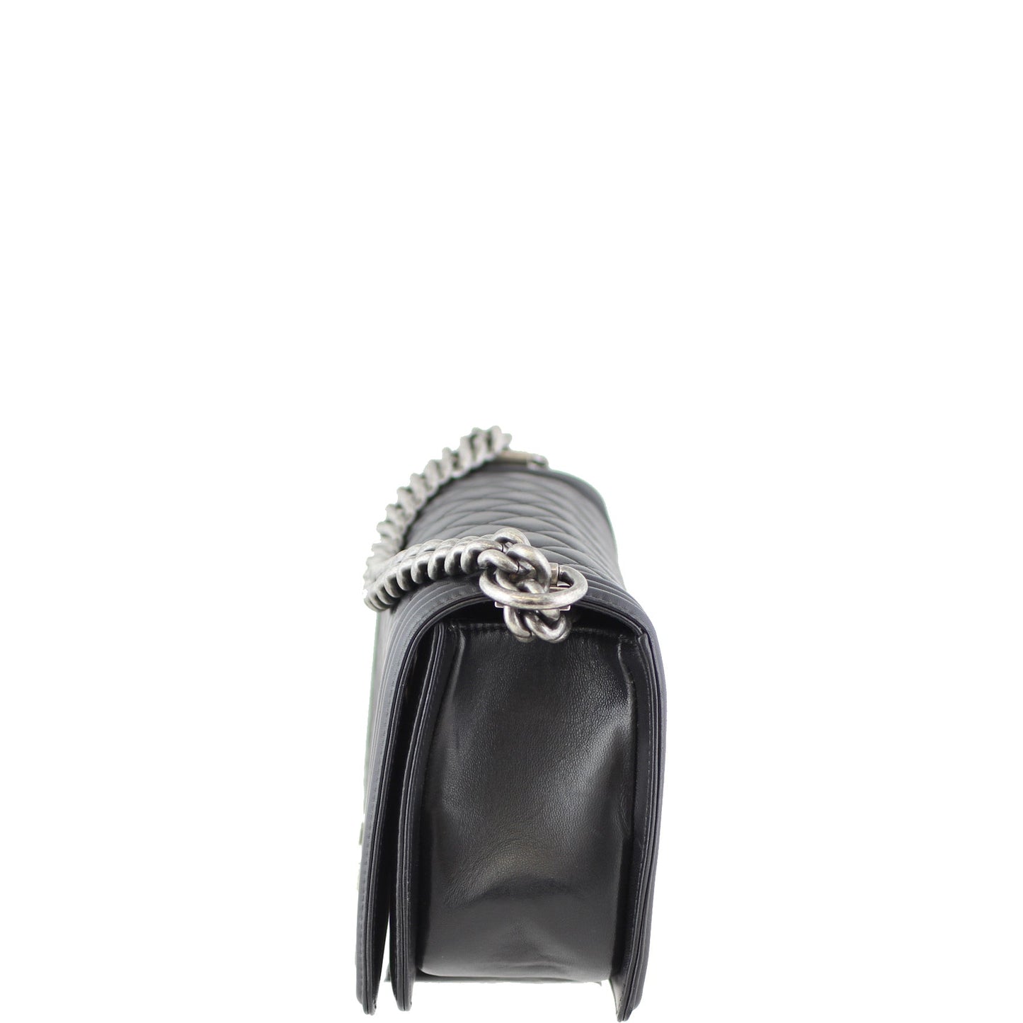Chanel Boy Bag Old Lambskin 21 Series Black Medium Handbag