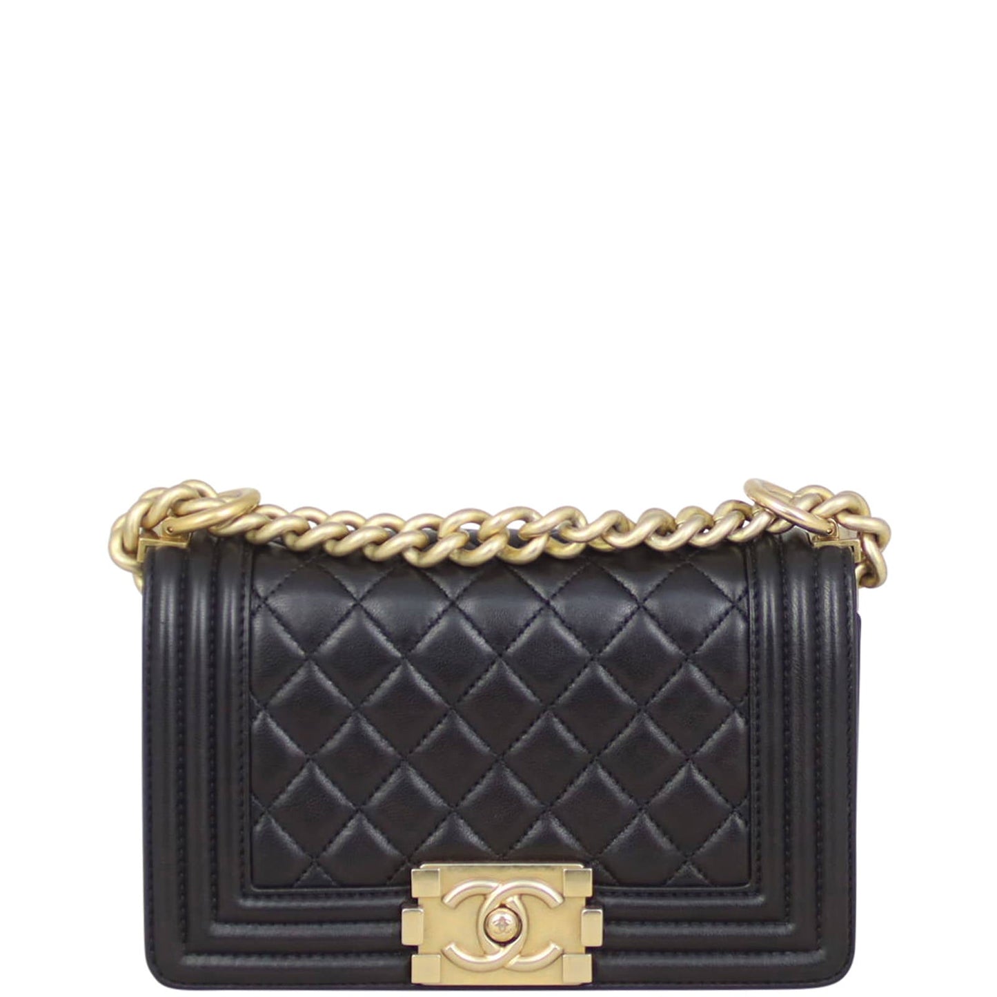 Chanel Boy Lambskin Handbag Small
