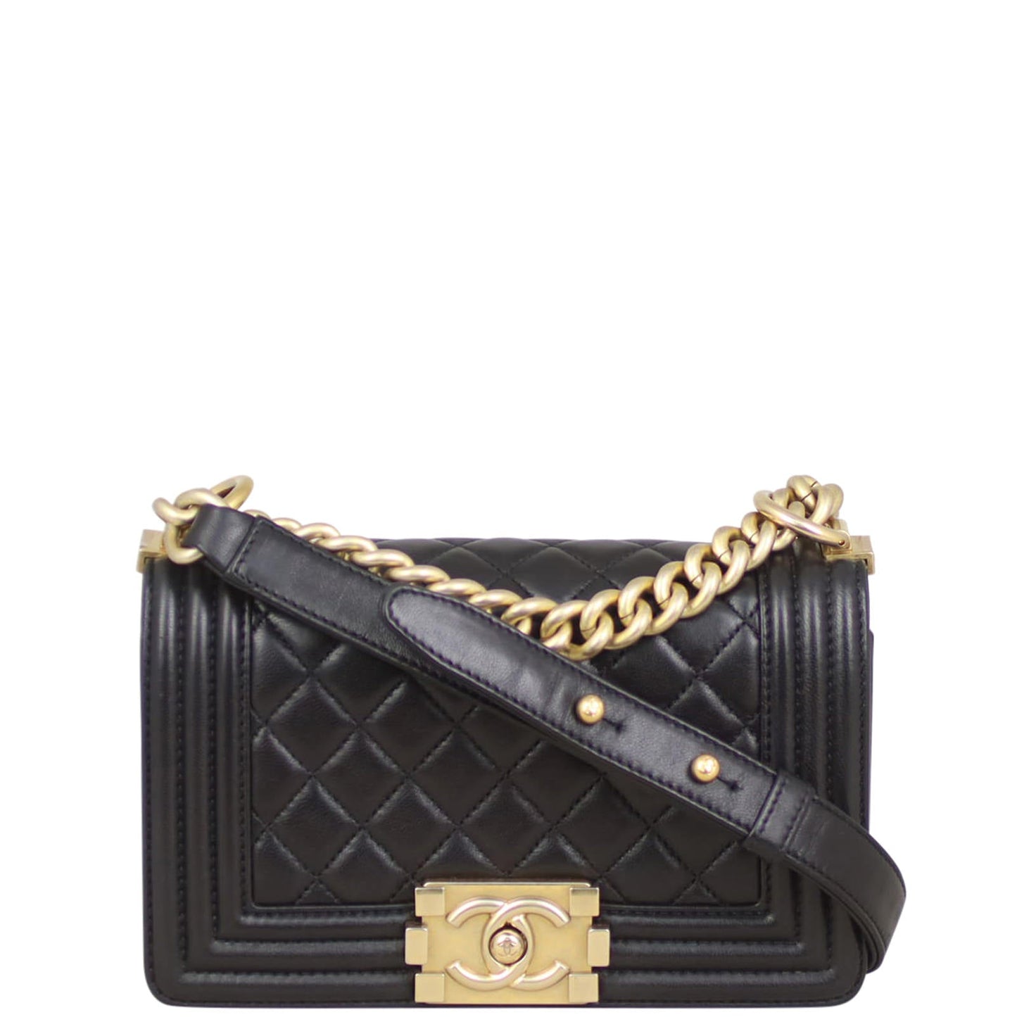 Chanel Boy Lambskin Handbag Small