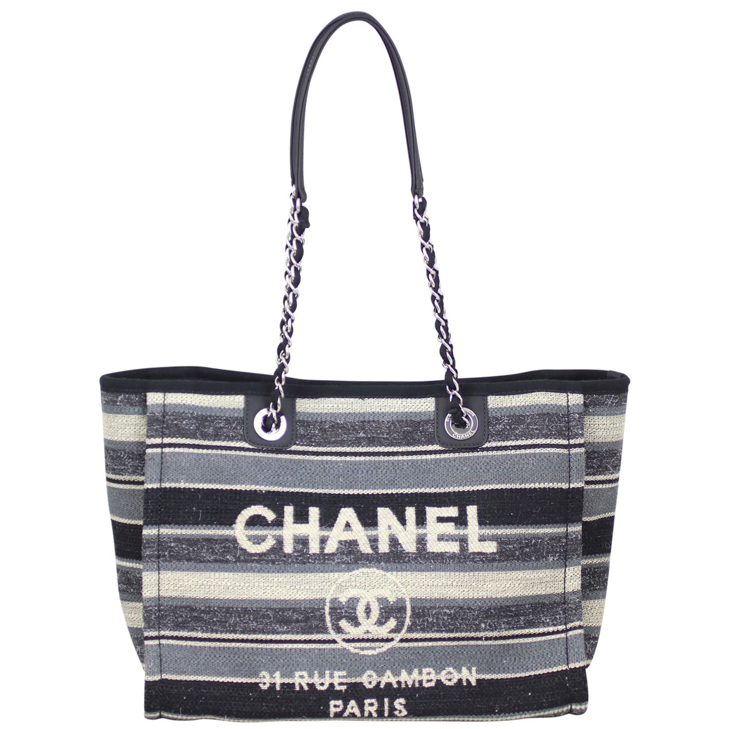 Chanel Deauville Tote Canvas Medium Tote Bag