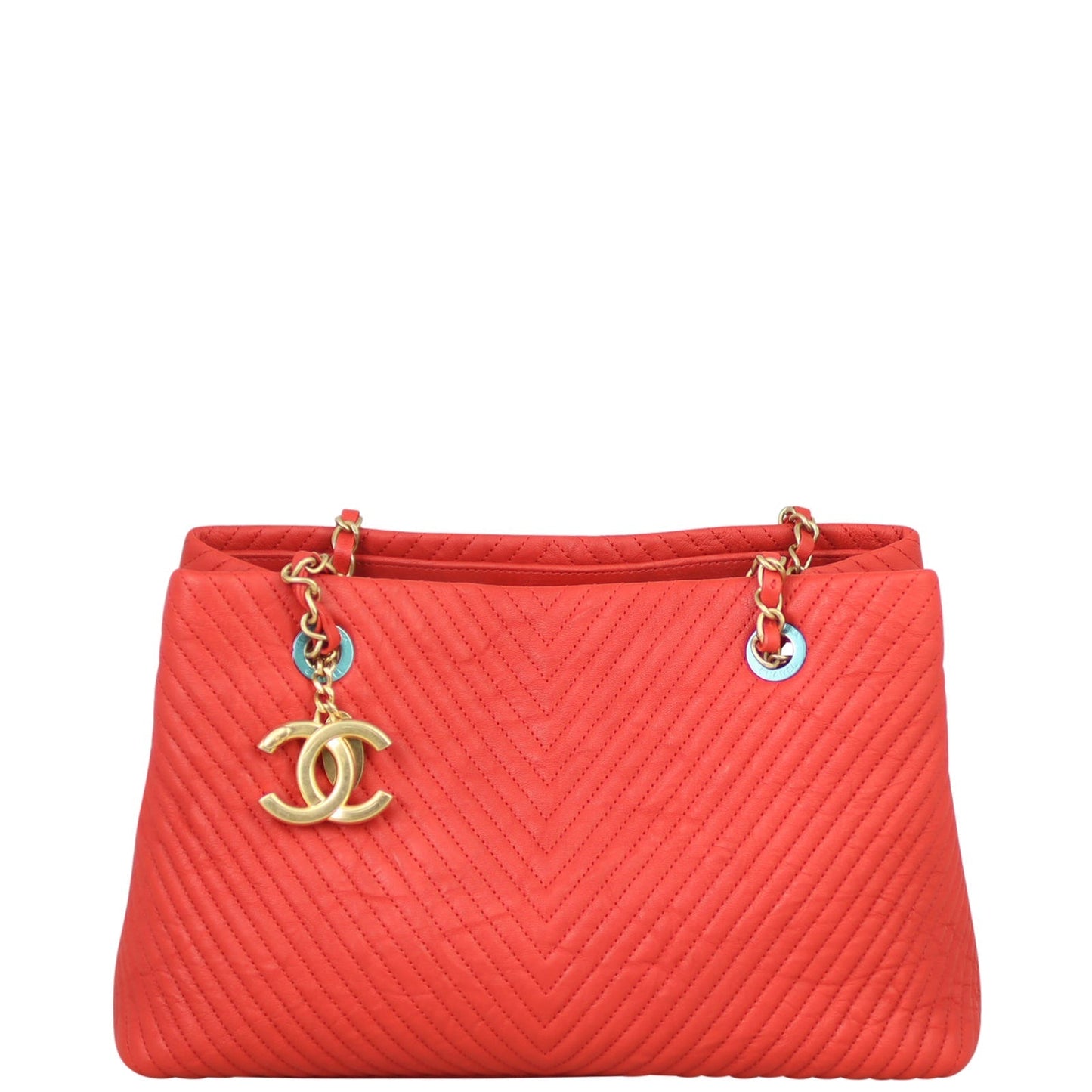 Chanel CC Chevron Surpique Tote Tote Bag