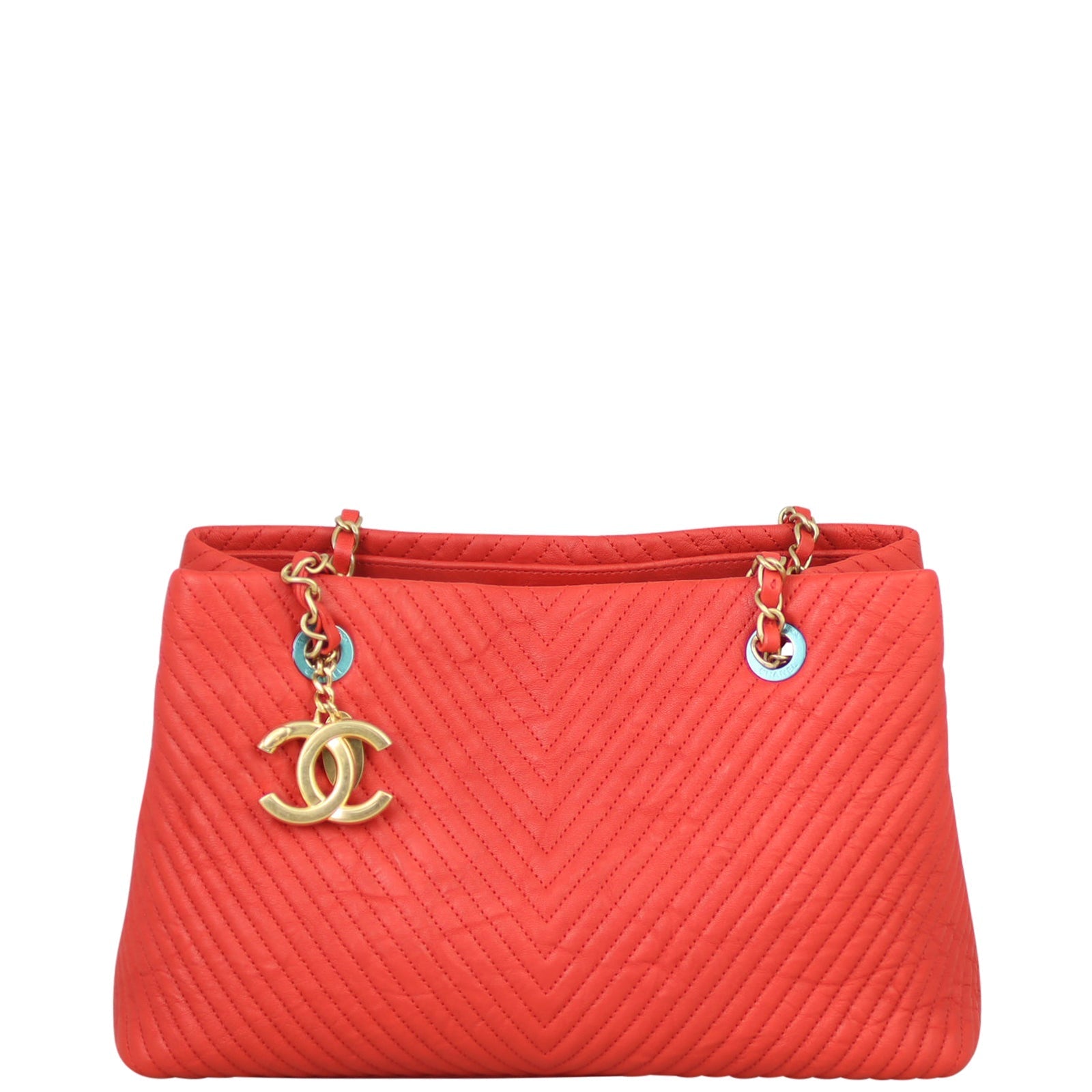 Chanel CC Chevron Surpique Tote Tote Bag