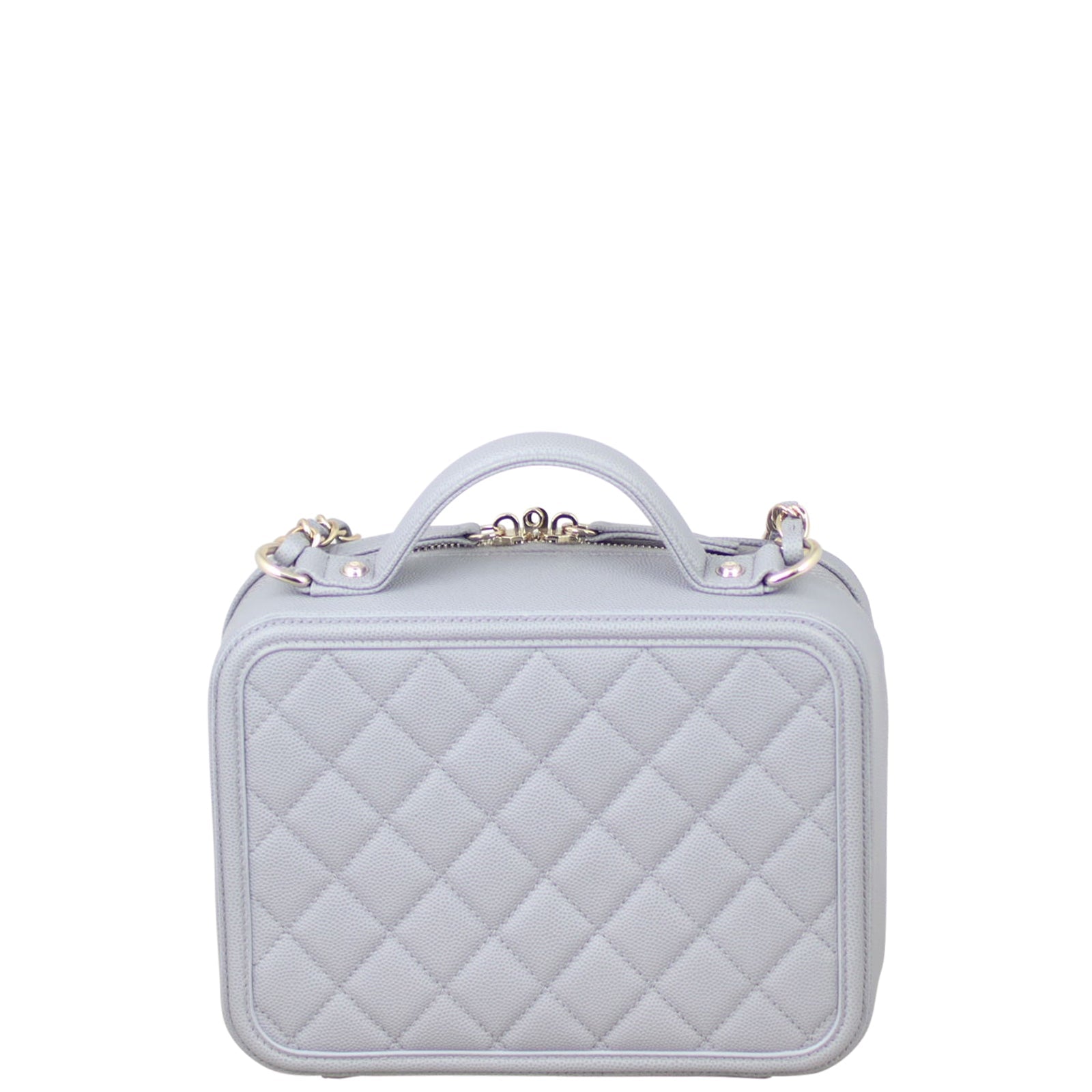 Chanel CC Filigree Vanity Case Handbag Medium