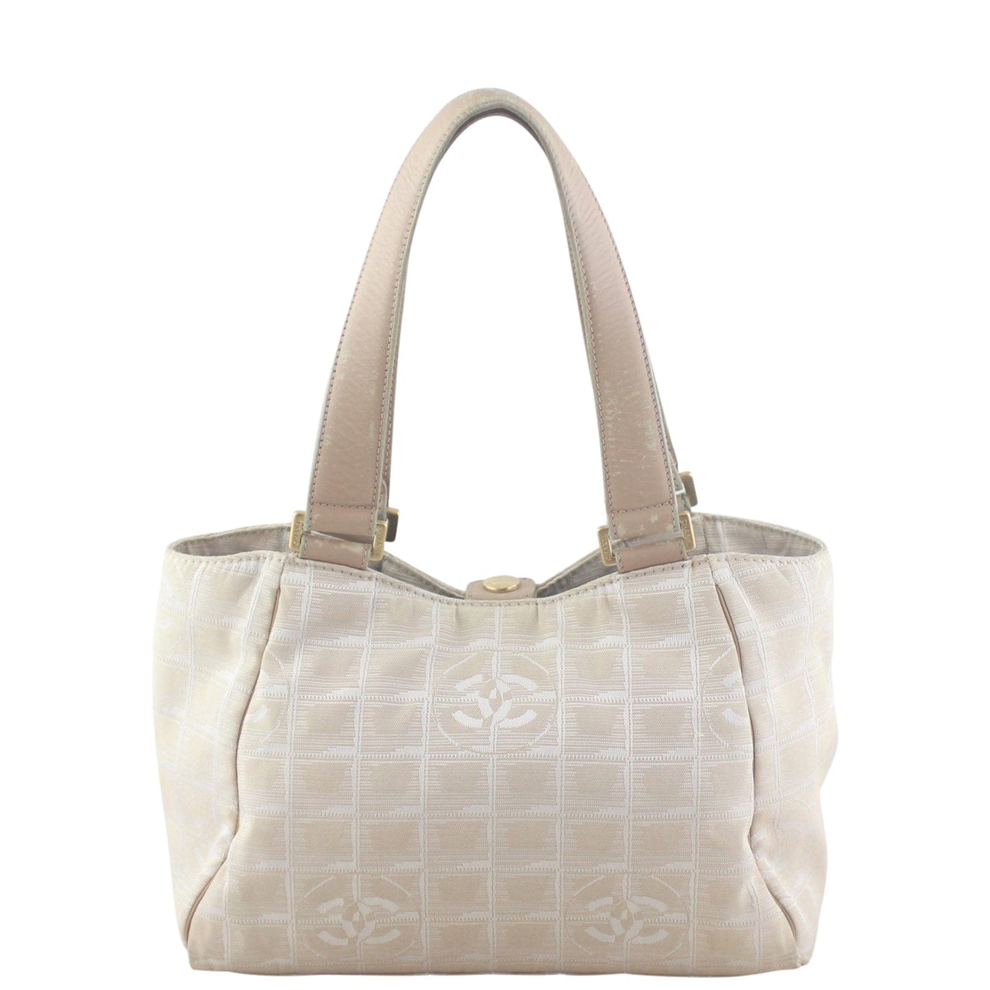 Chanel CC Travel Line Tote Canvas Tote Bag