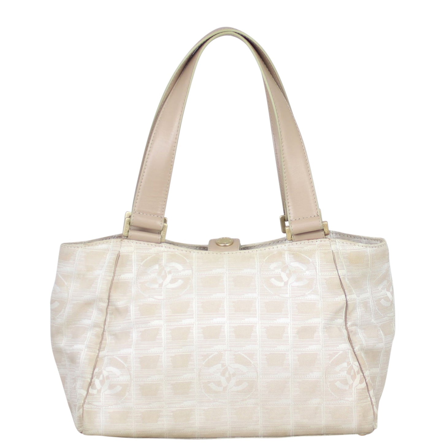 Chanel CC Travel Line Tote Canvas Tote Bag Tote 4006
