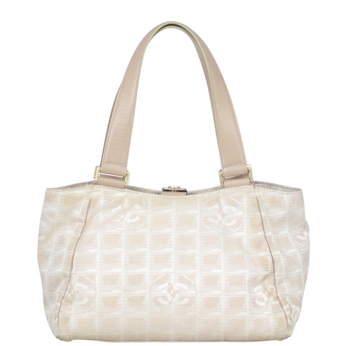 Chanel CC Travel Line Tote Canvas Tote Bag Tote 4006