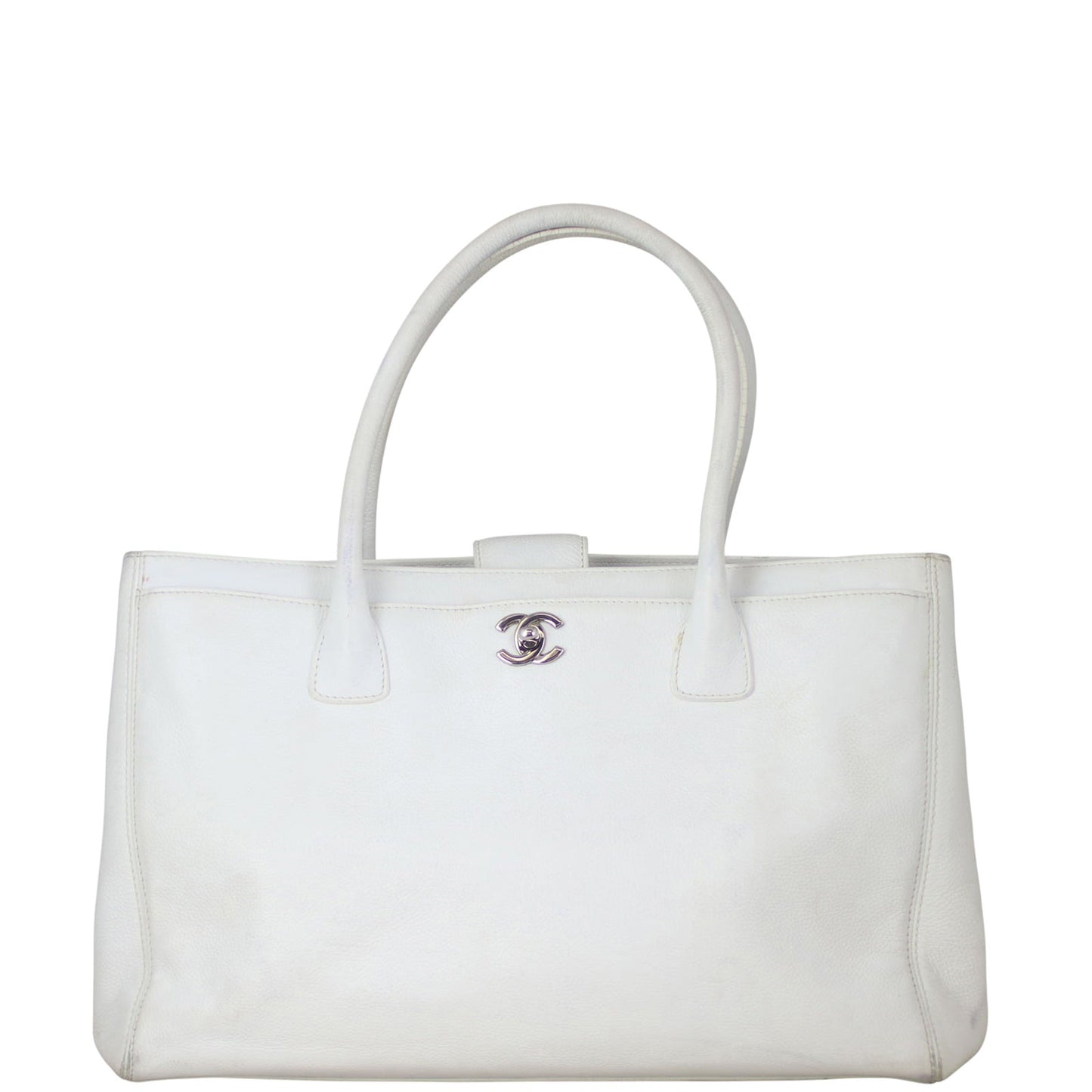 Chanel Cerf Tote 12 Series White Tote Bag