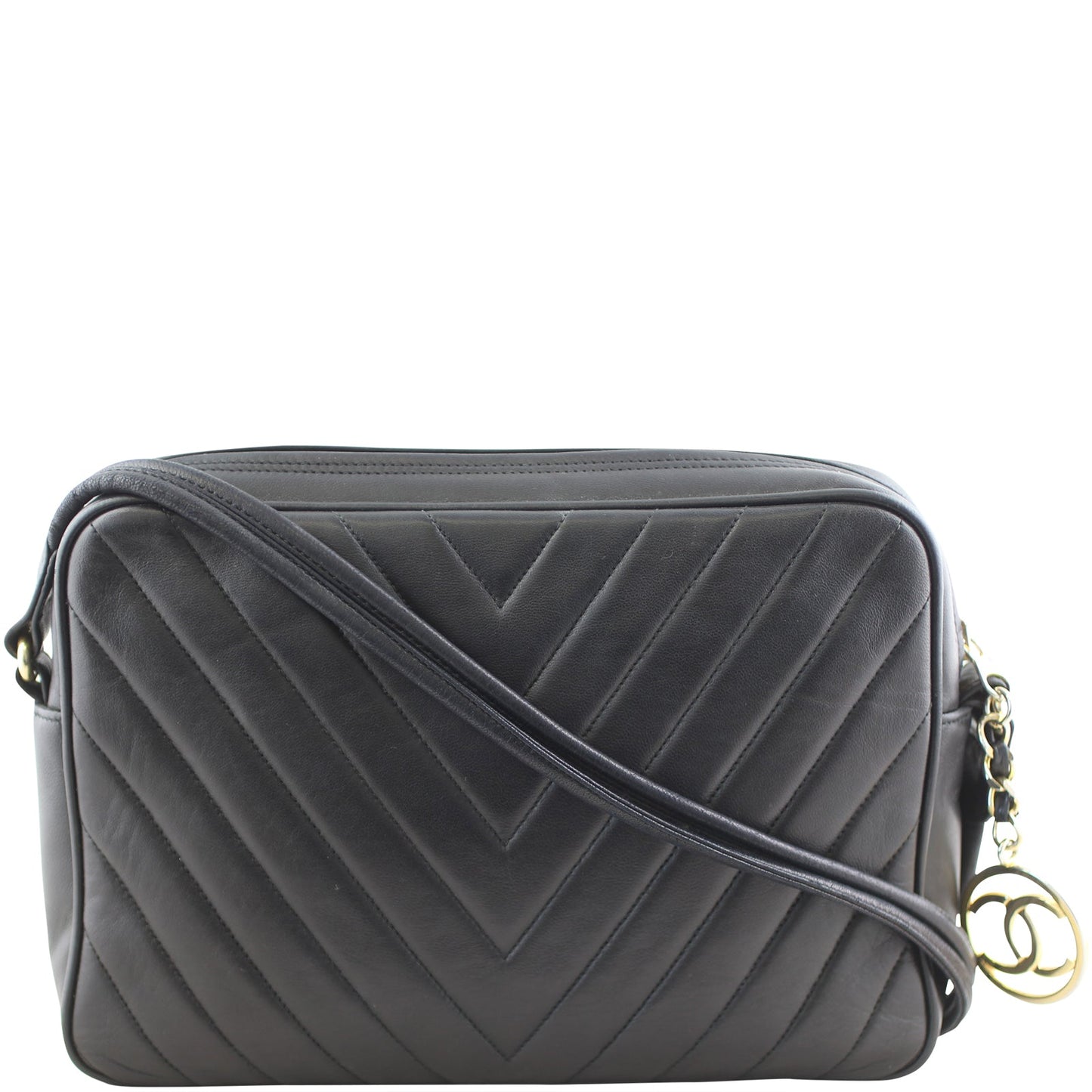 Chanel Chevron Camera Bag Handbag