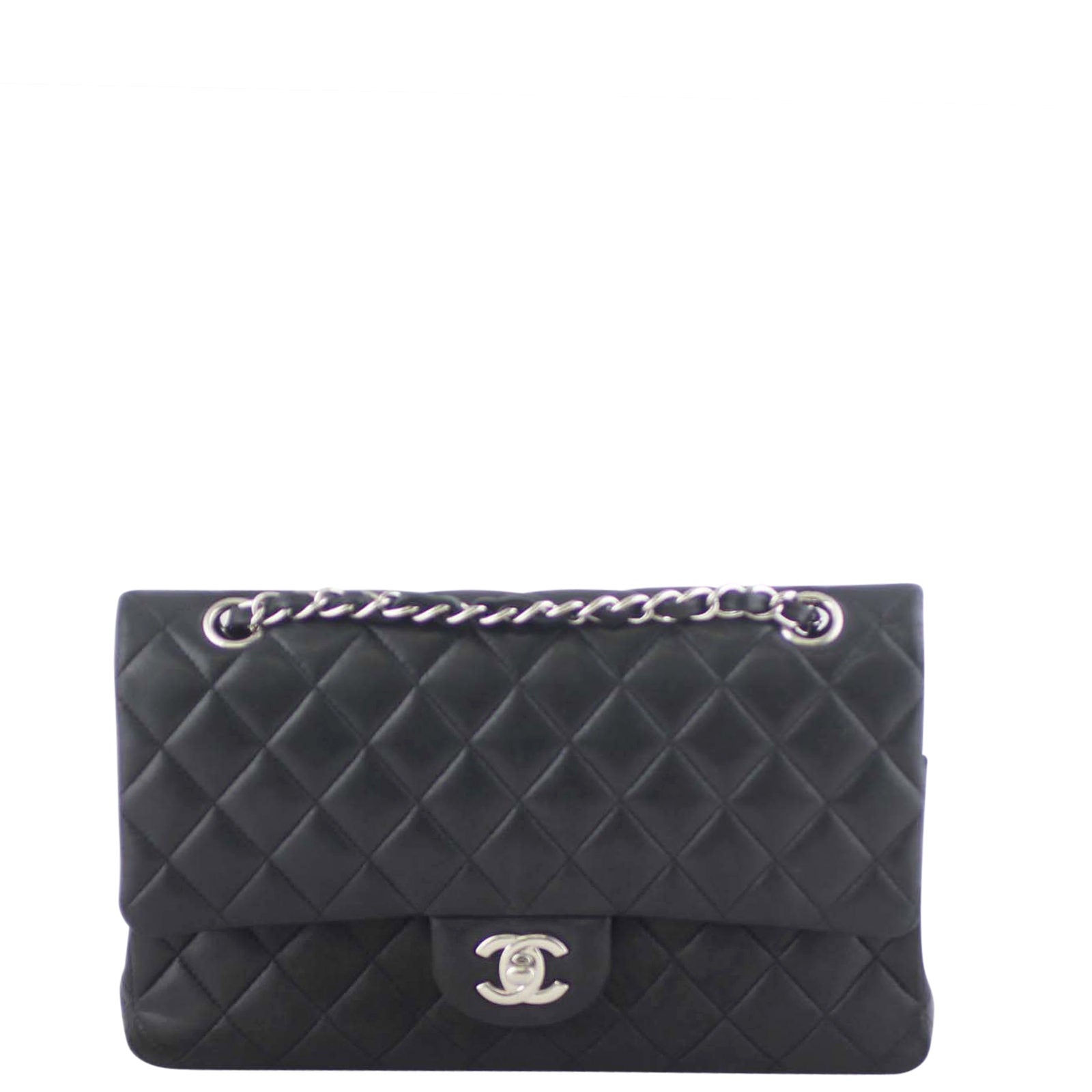 Chanel Classic Double 20 Series Handbag Black Medium