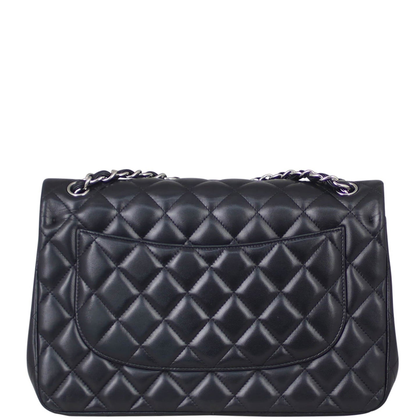 Chanel Classic Double Jumbo 16 Series Handbag Black Flap
