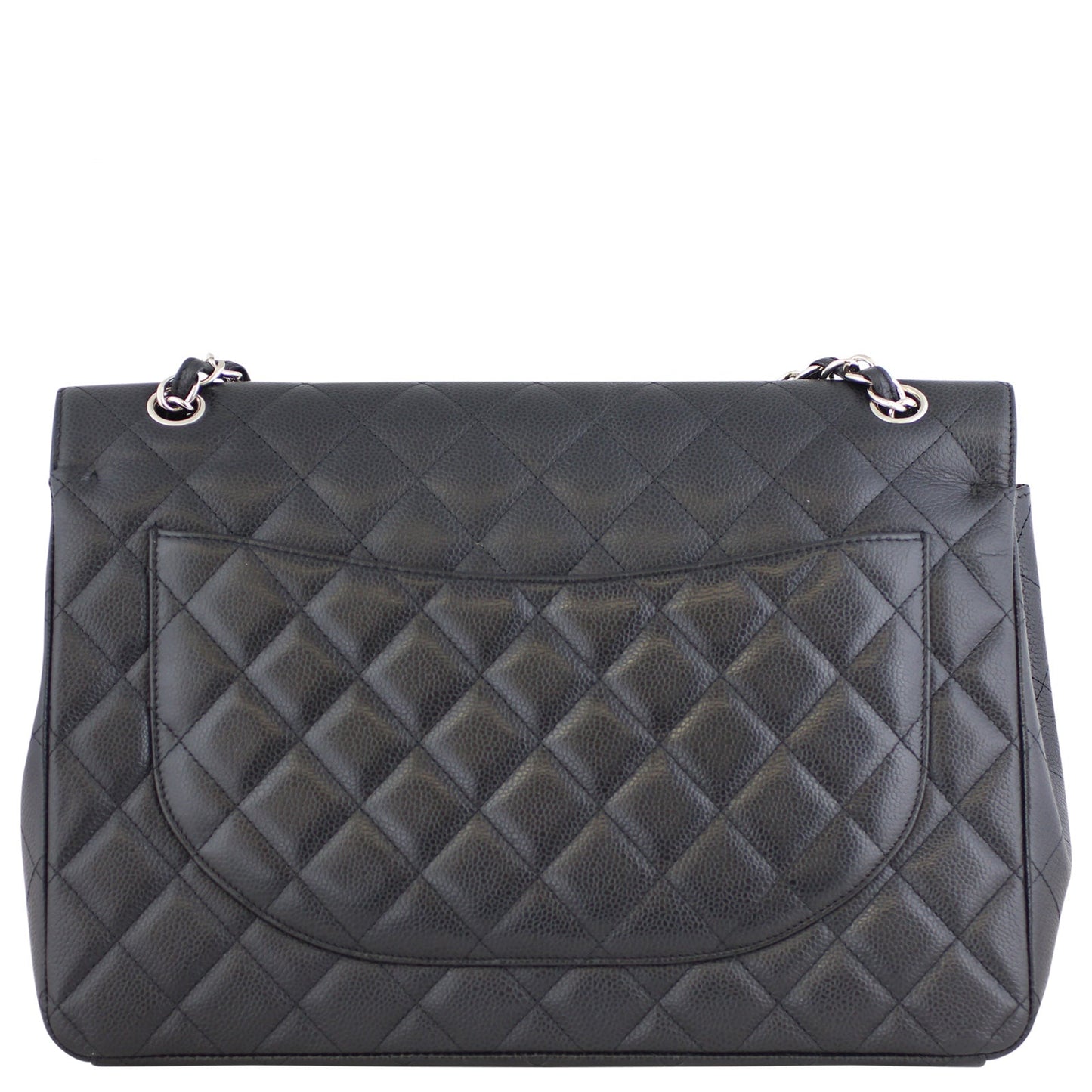 Chanel Classic Double Maxi 15 Series Handbag Black Flap