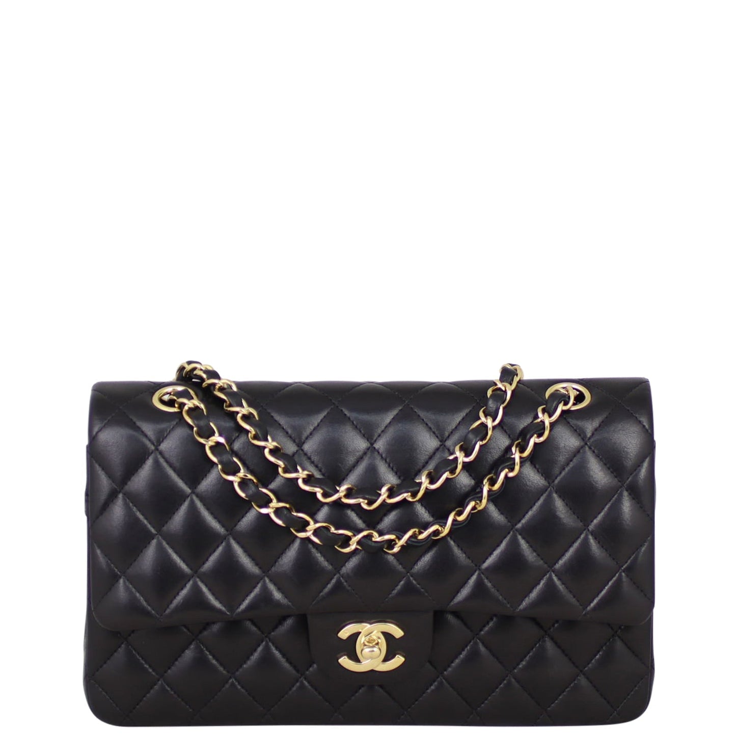 Chanel Classic Double 11 Series Handbag Black Medium