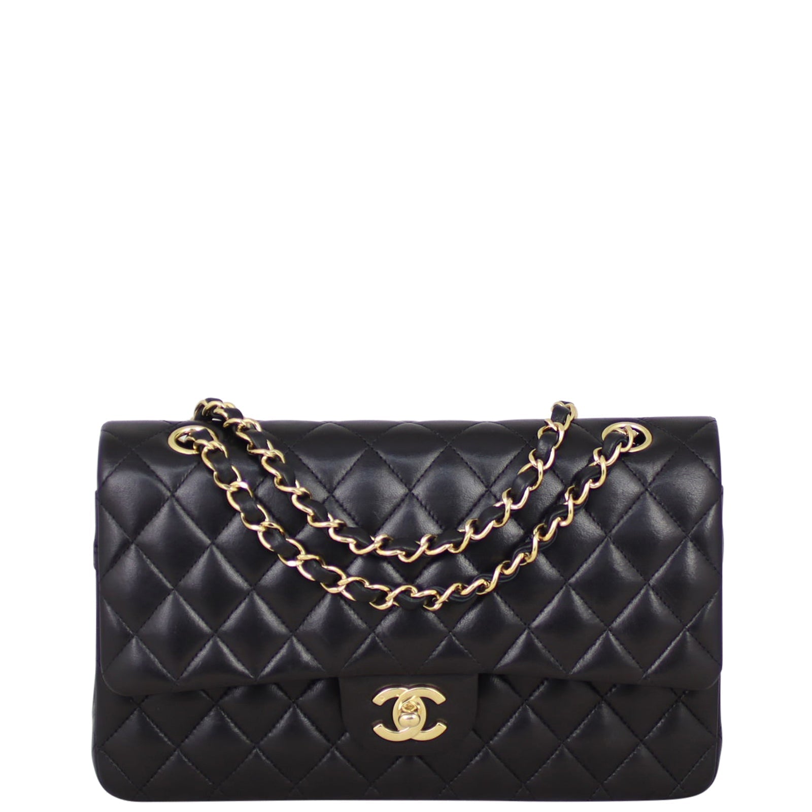 Chanel Classic Double 11 Series Handbag Black Medium