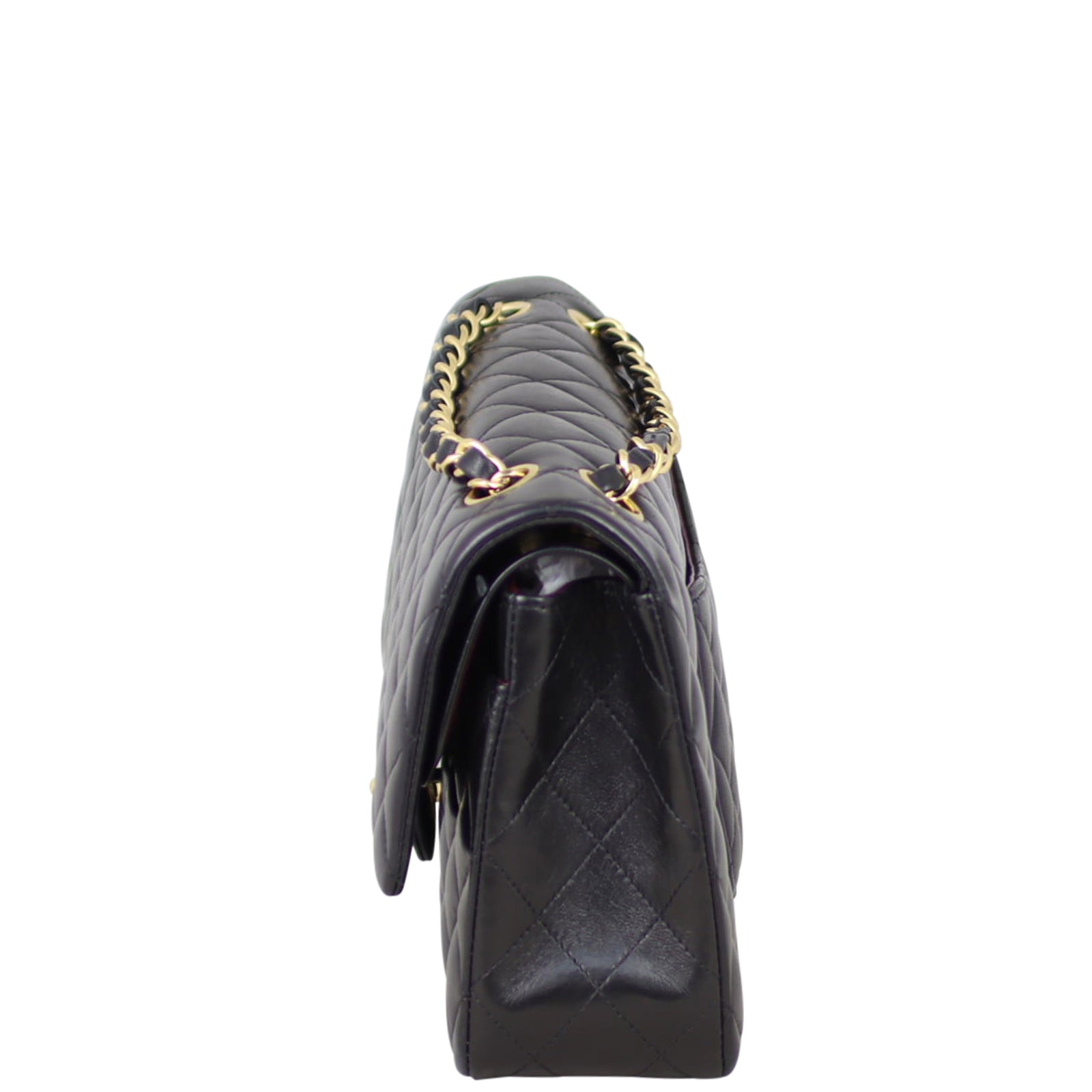Chanel Classic Double 11 Series Handbag Black Medium