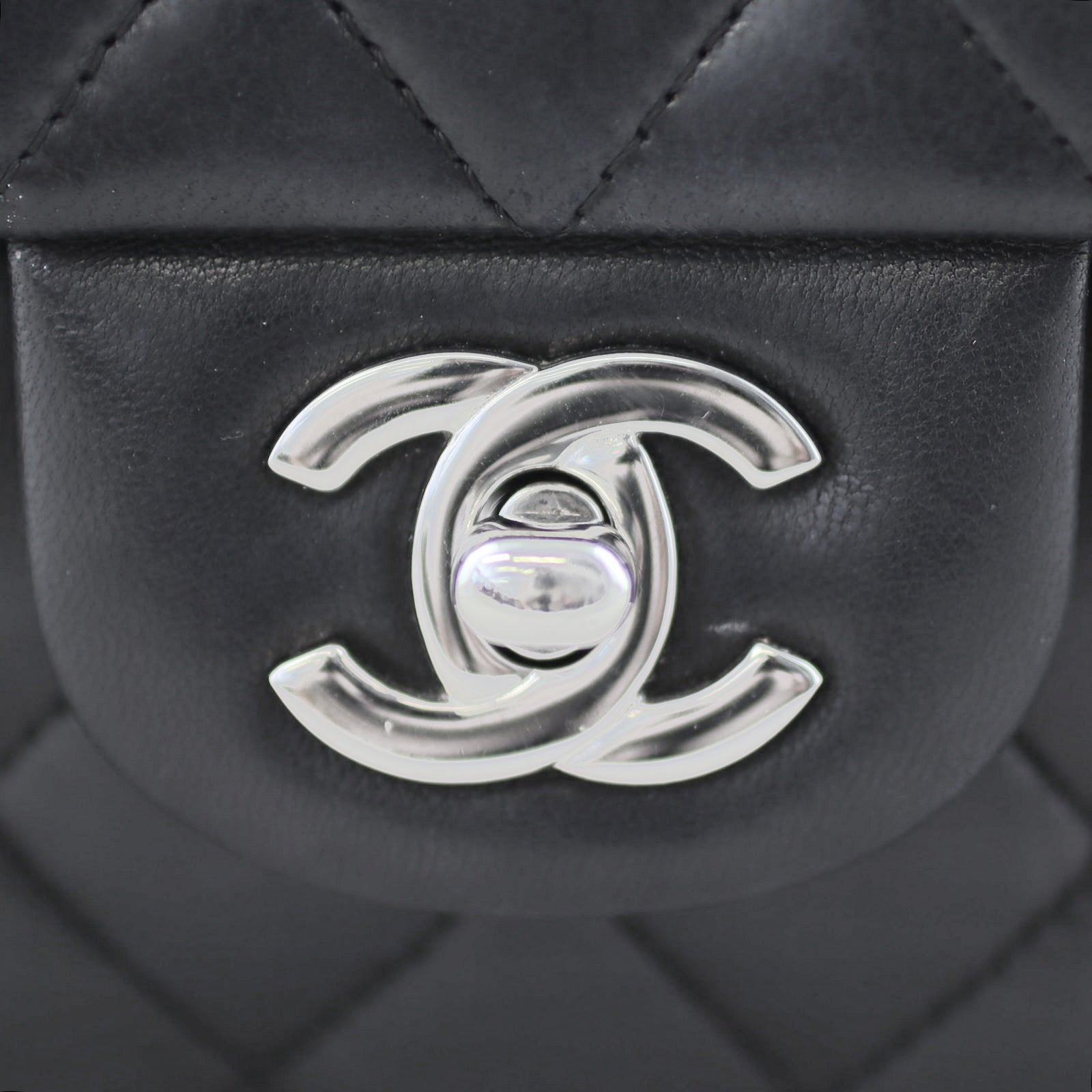 Chanel Classic Double 10 Series Handbag Black Small