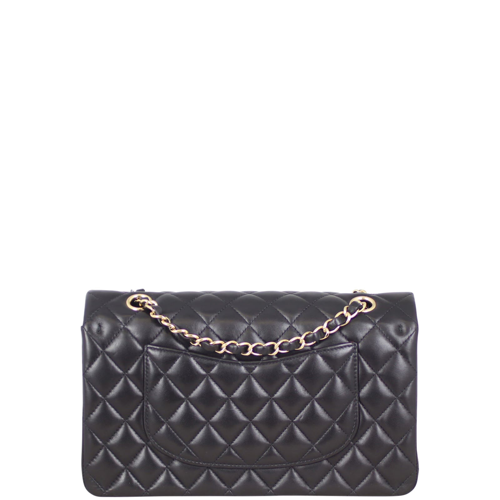 Chanel Classic Double Lambskin 19 Series Handbag Black Medium
