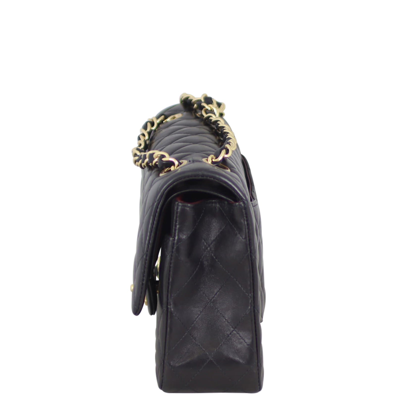 Chanel Classic Double Lambskin 19 Series Handbag Black Medium