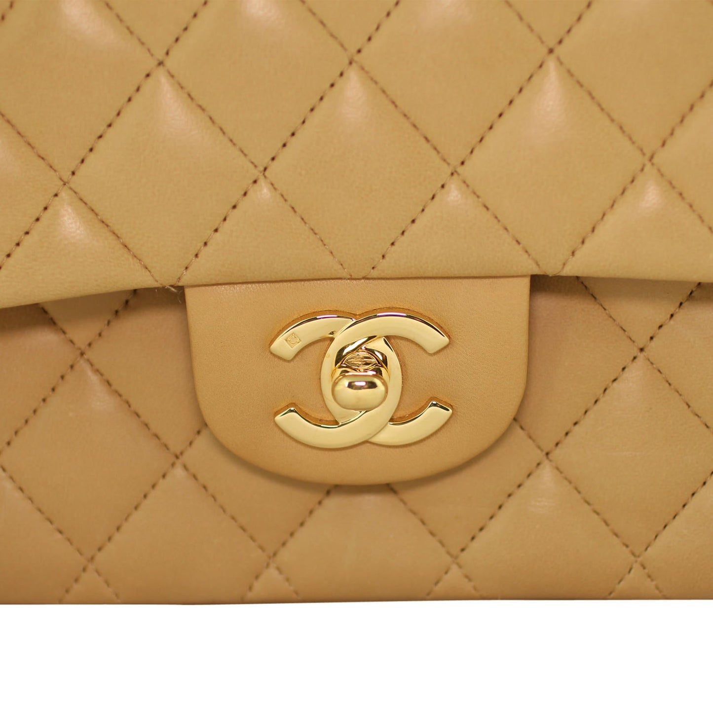 Chanel Classic Double Bag Brown Medium Handbag