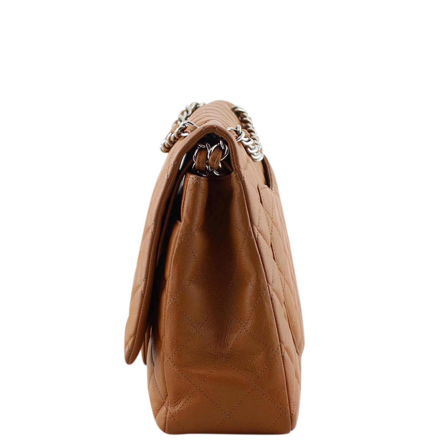 Chanel Classic Double Maxi Handbag Tan Flap