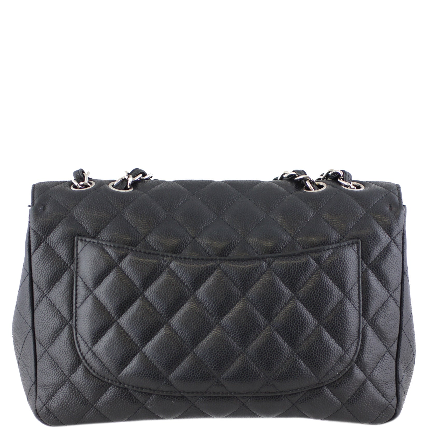 Chanel Classic Single Jumbo Caviar 13 Series Handbag Flap