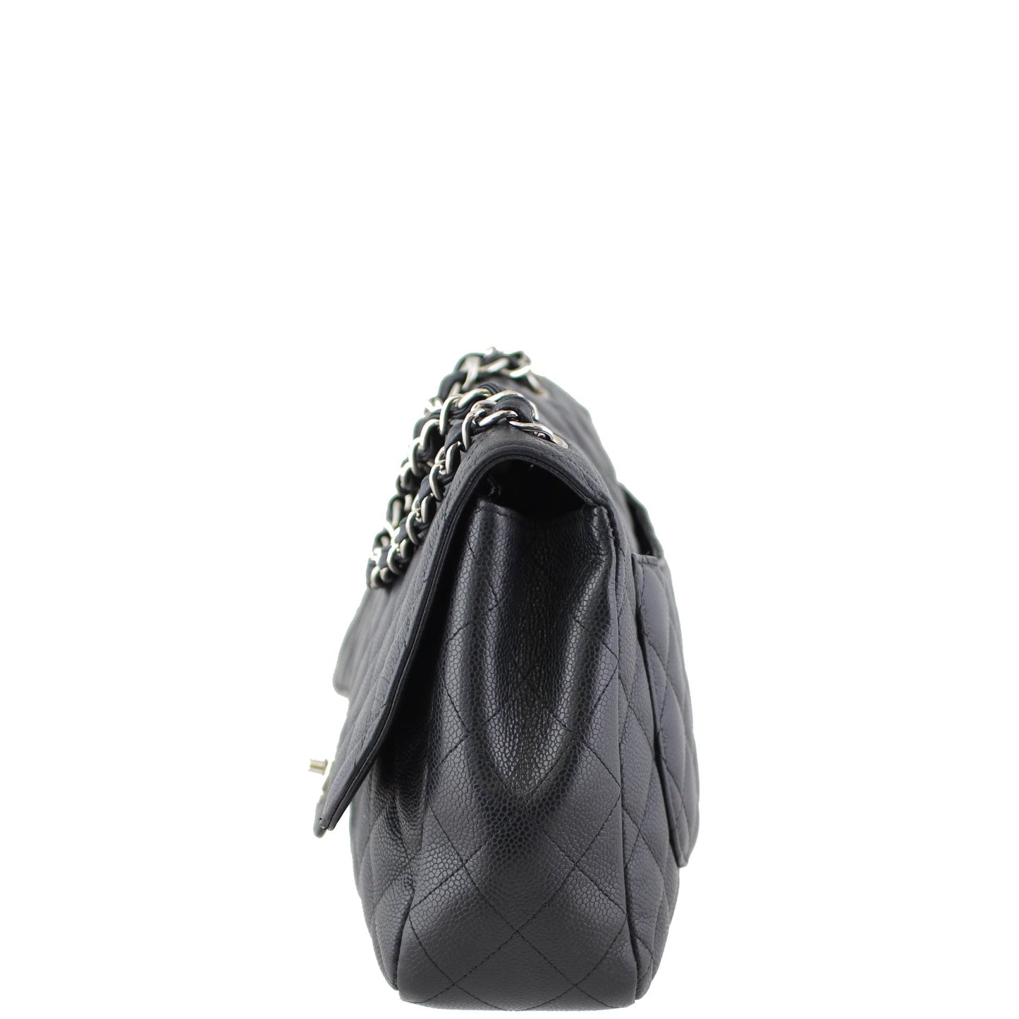 Chanel Classic Single Jumbo Caviar 13 Series Handbag Flap