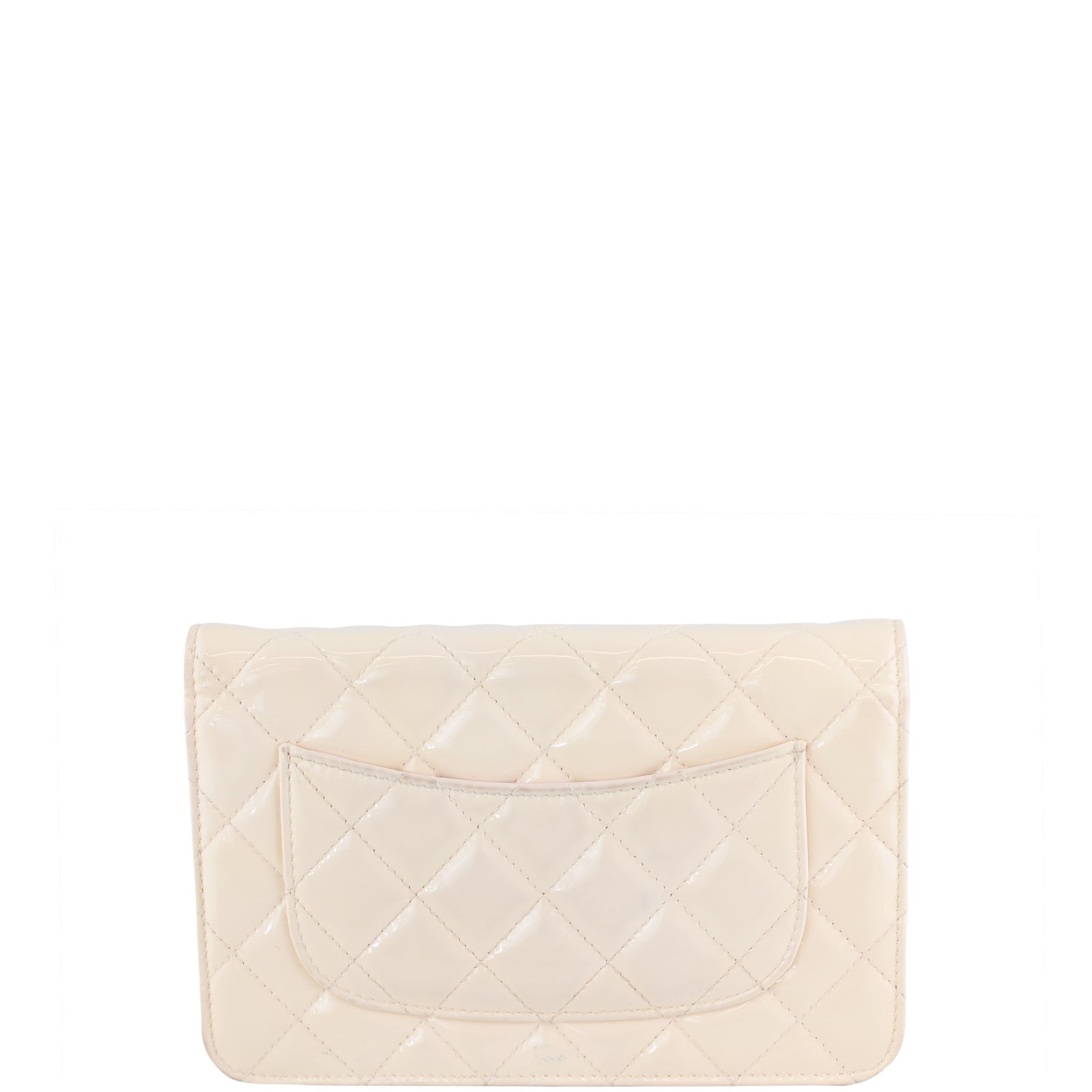 Chanel Classic Wallet on Shell Hardware Handbag Pink Silver