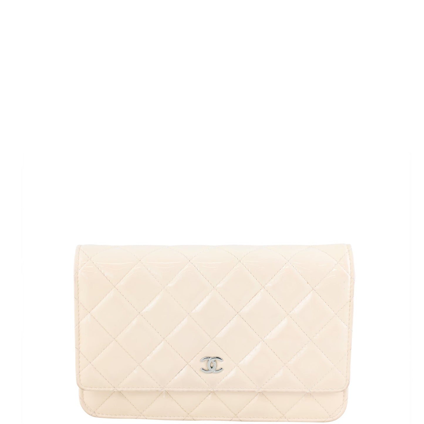 Chanel Classic Wallet on Shell Hardware Handbag Pink Silver