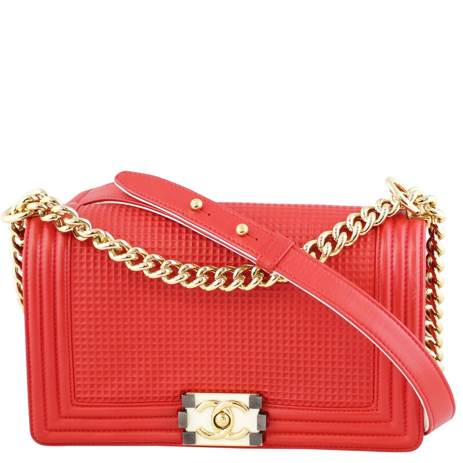 Chanel Cube Boy Bag Medium Handbag