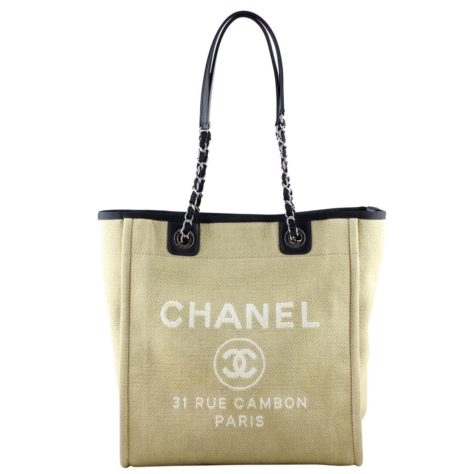 Chanel Deauville Handbag Small Tote Bag
