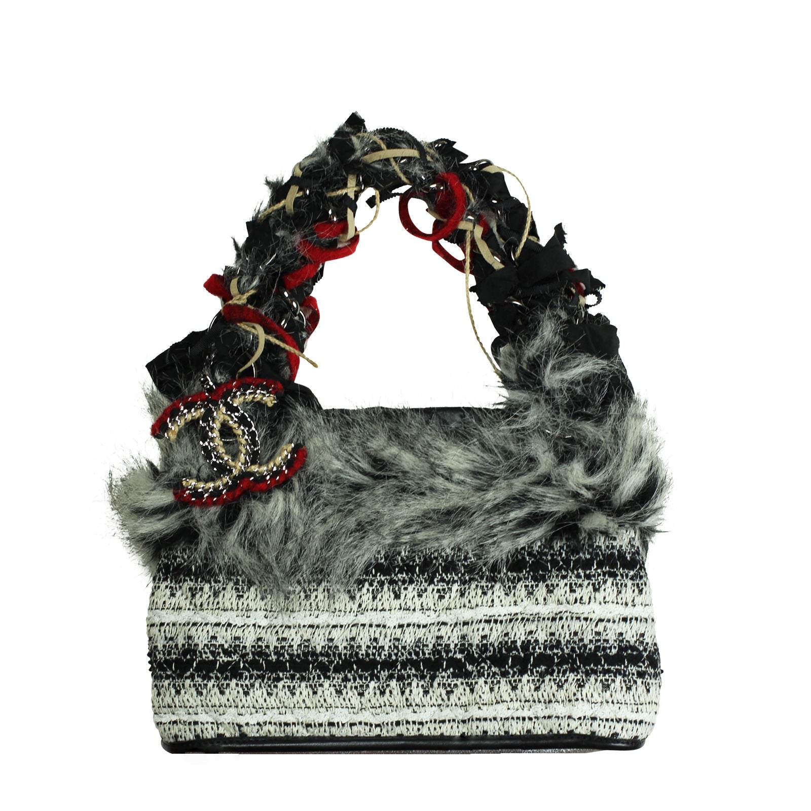 Chanel Fur Tote Tote Bag