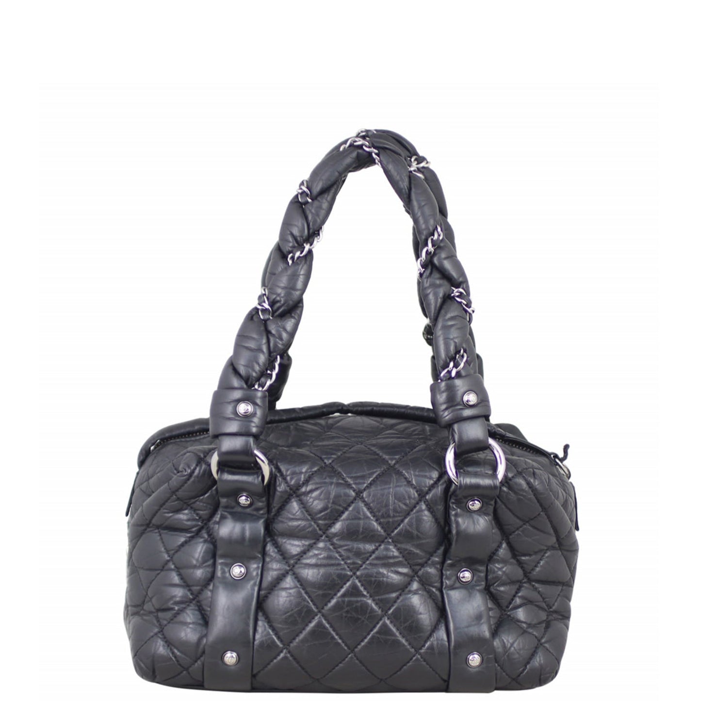 Chanel Lady Braid Bowler Handbag