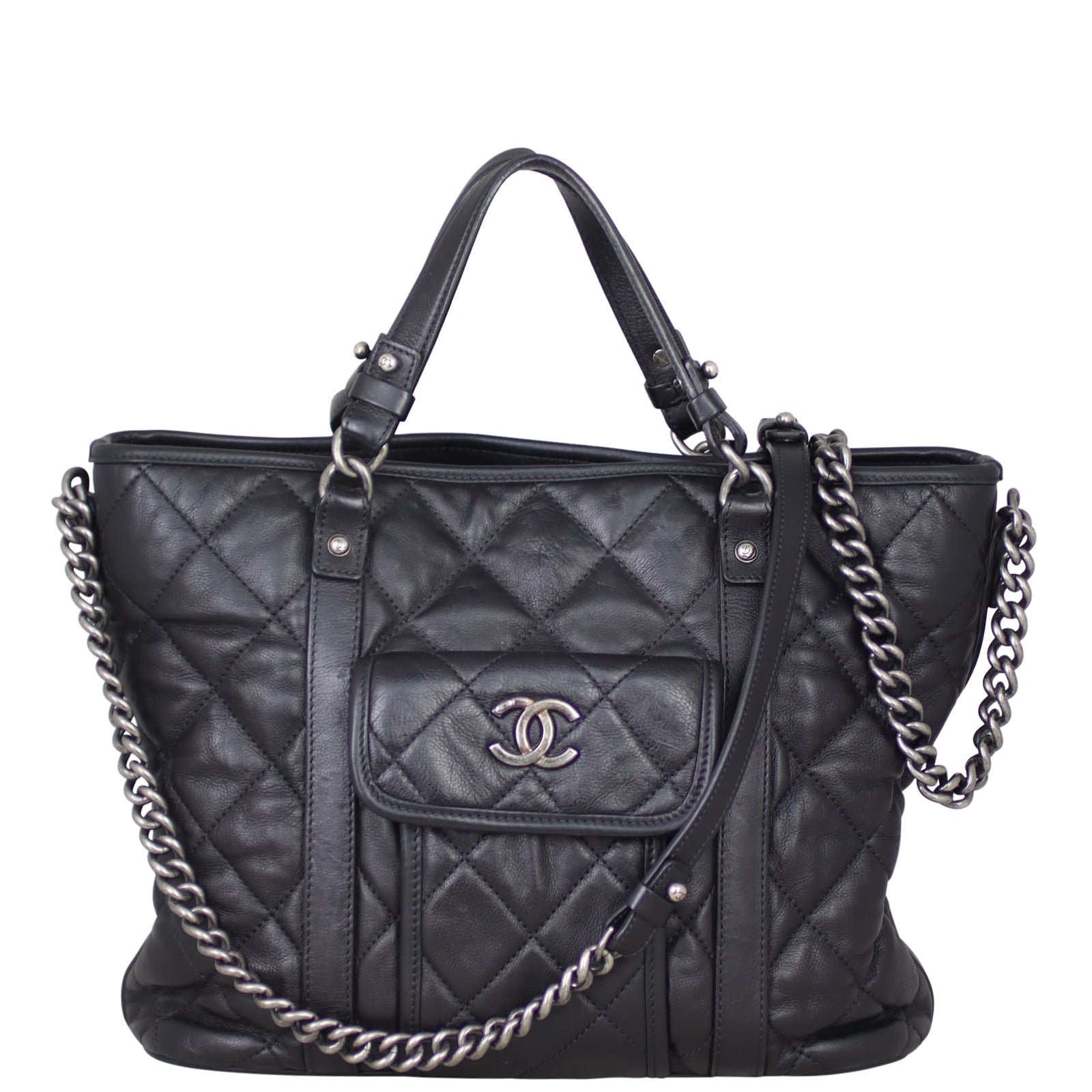 Chanel CC Two Way Shopping Tote Tote Bag