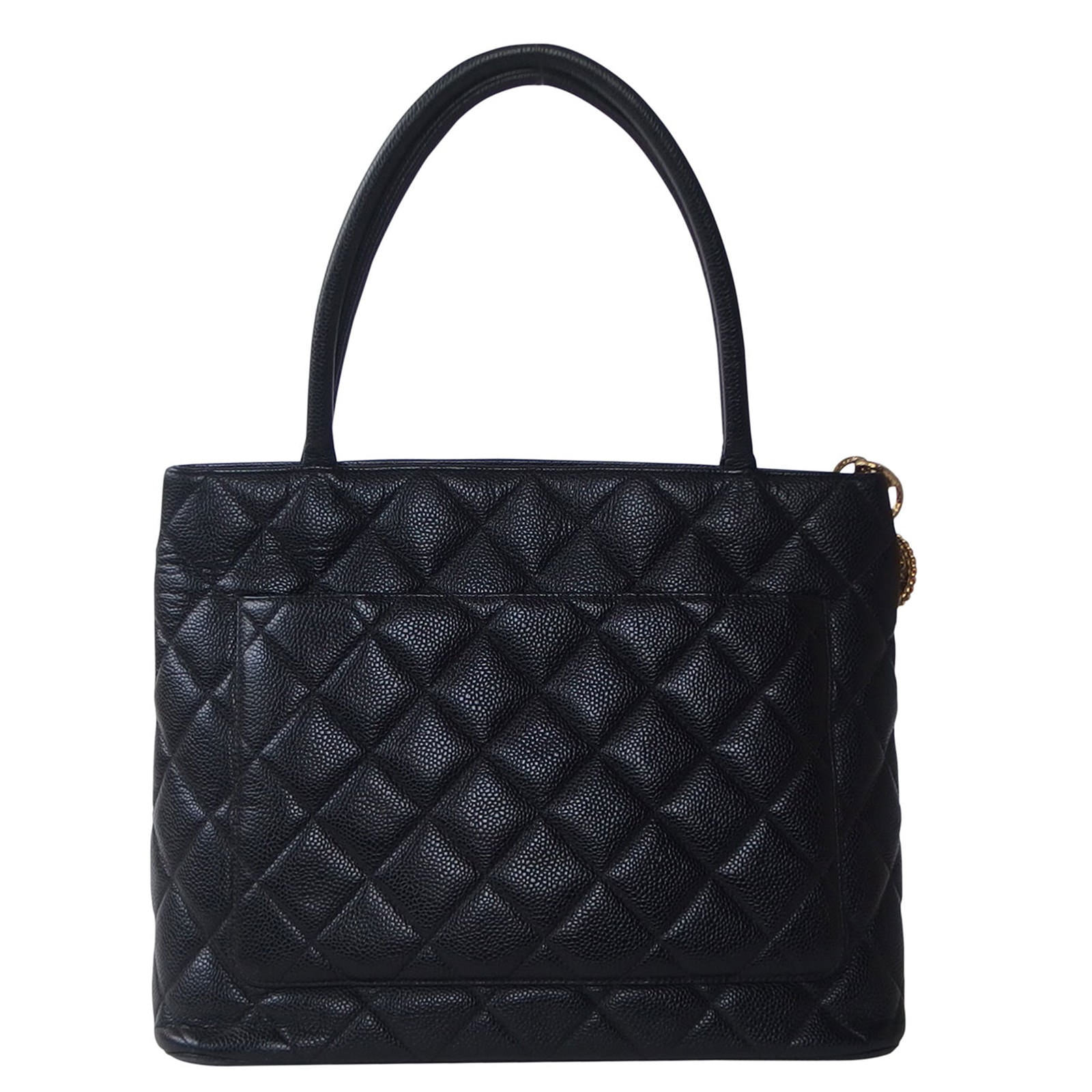 Chanel Medallion Tote 7 Series Black Tote Bag