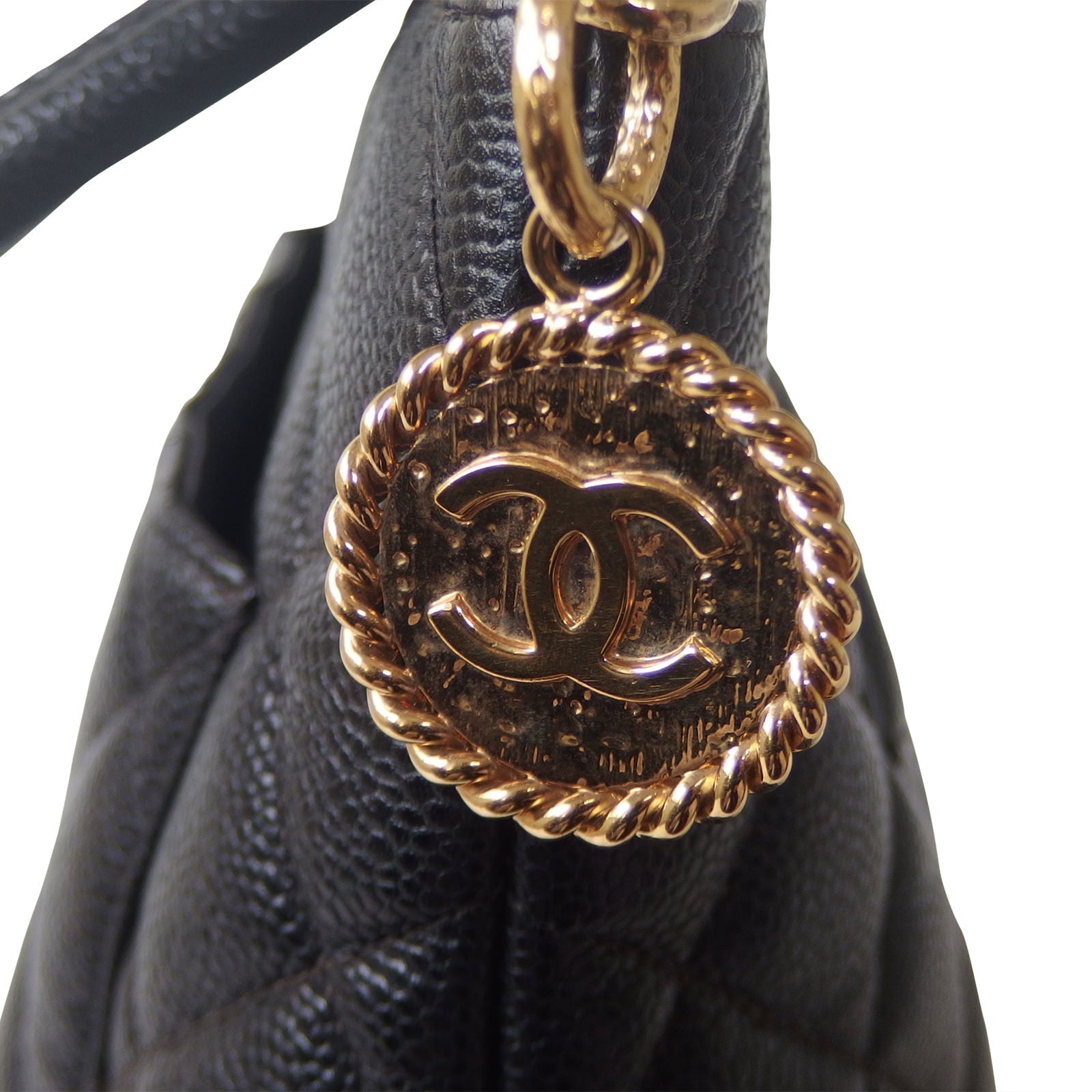 Chanel Medallion Tote 7 Series Black Tote Bag