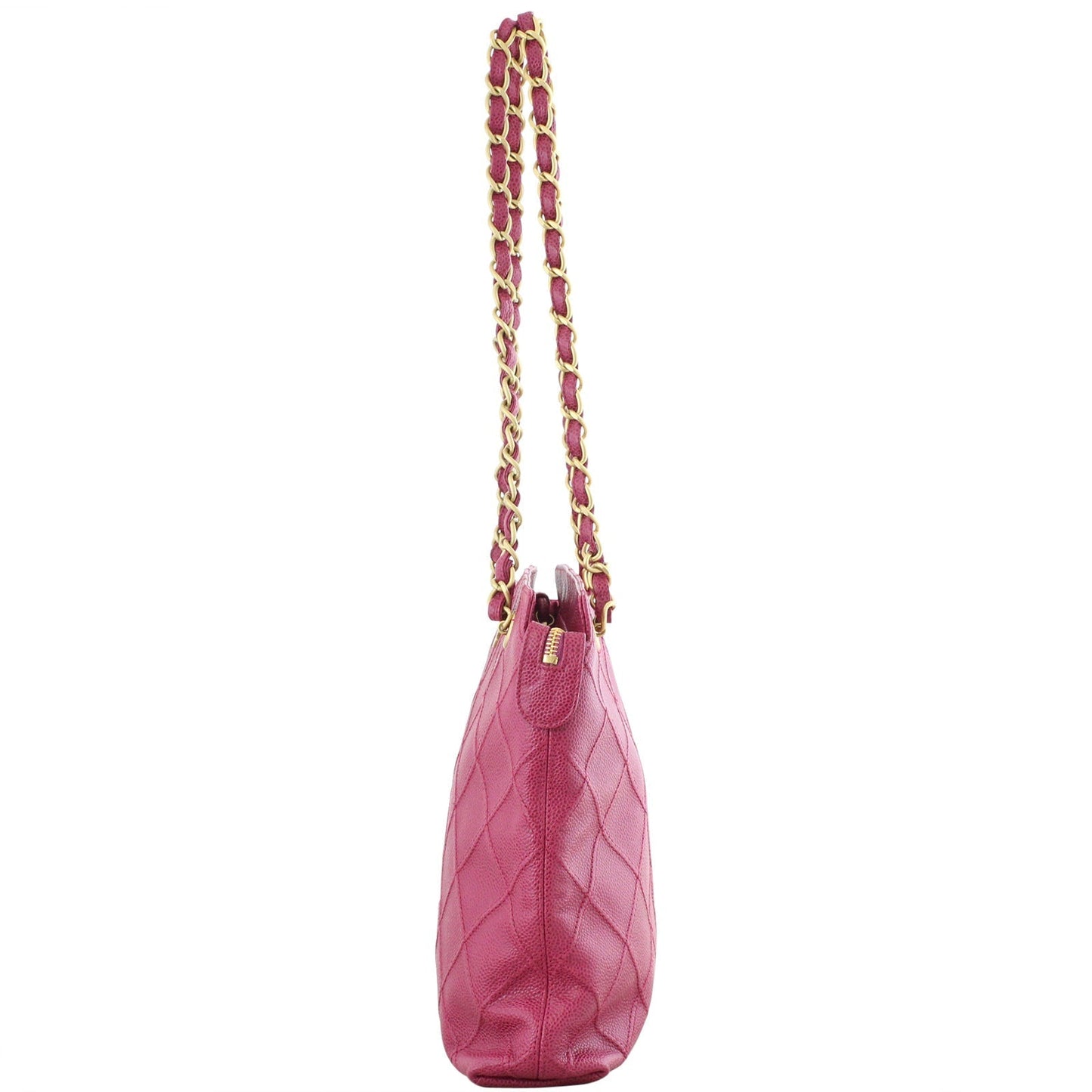 Chanel Petite Caviar Tote Quilted Tote Bag