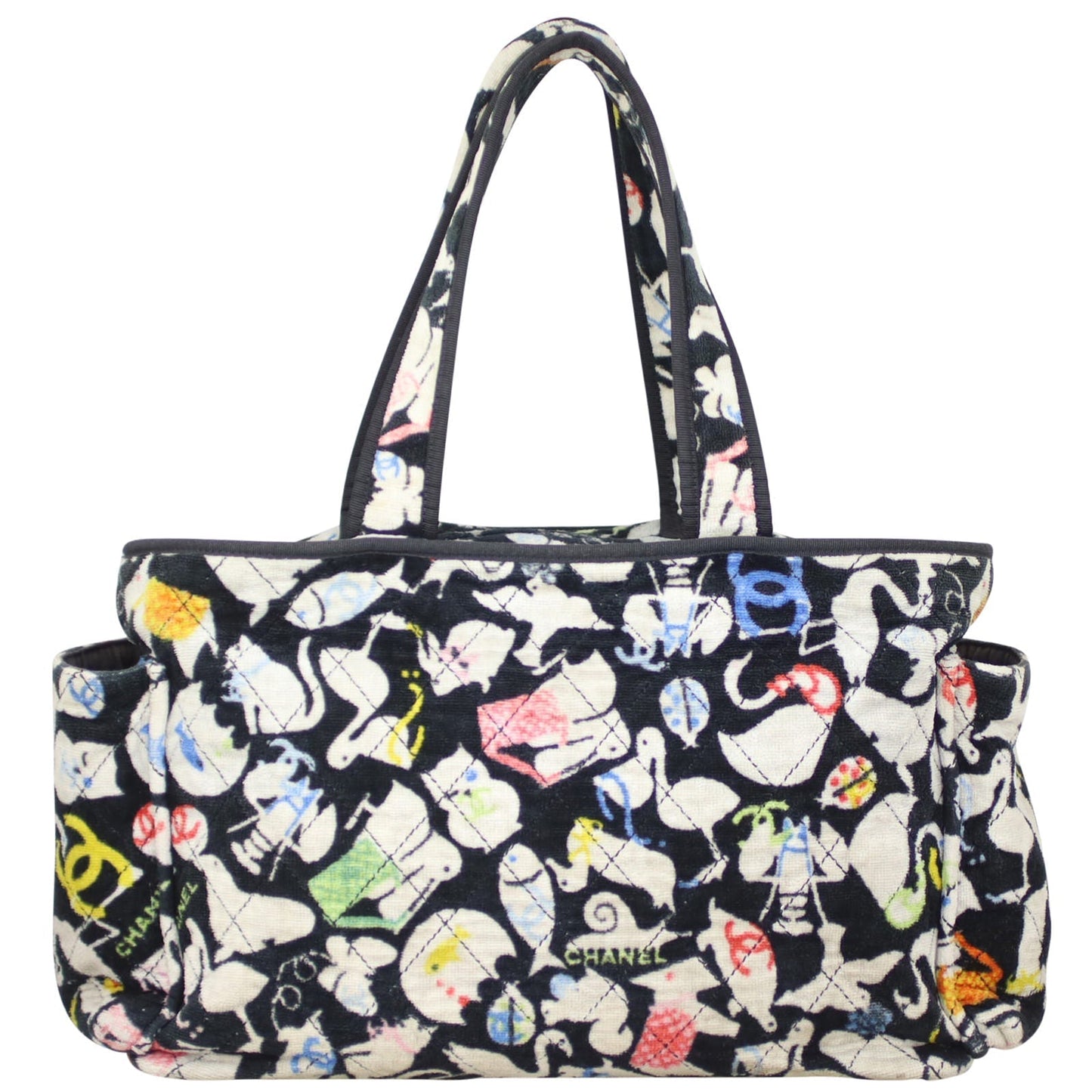 Chanel Terry Baby Animals Diaper Bag Handbag