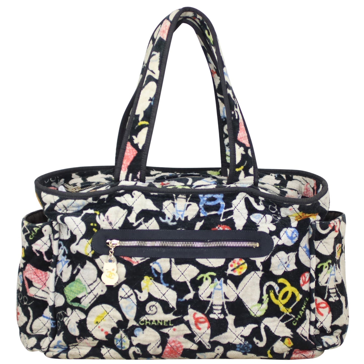Chanel Terry Baby Animals Diaper Bag Handbag