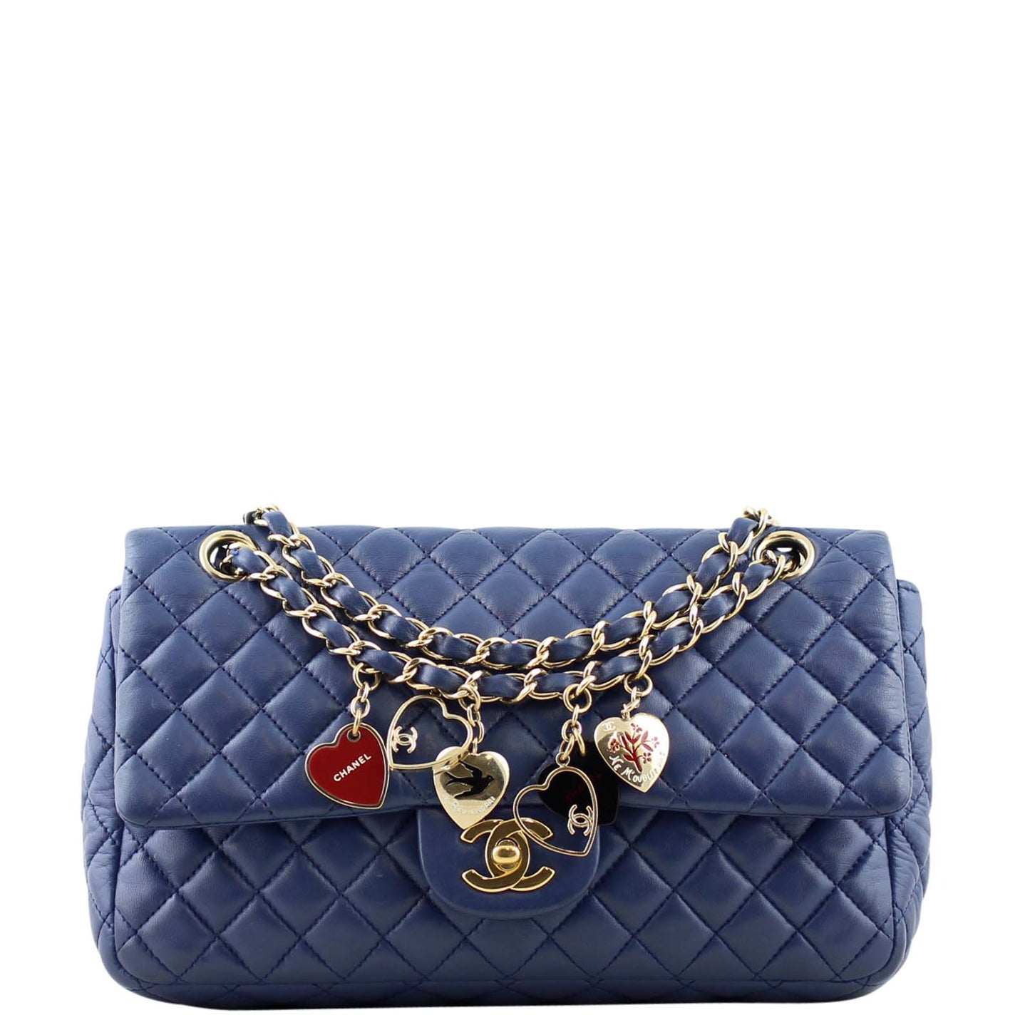 Chanel Porte Bonheur Valentine Charm Bag Flap Handbag