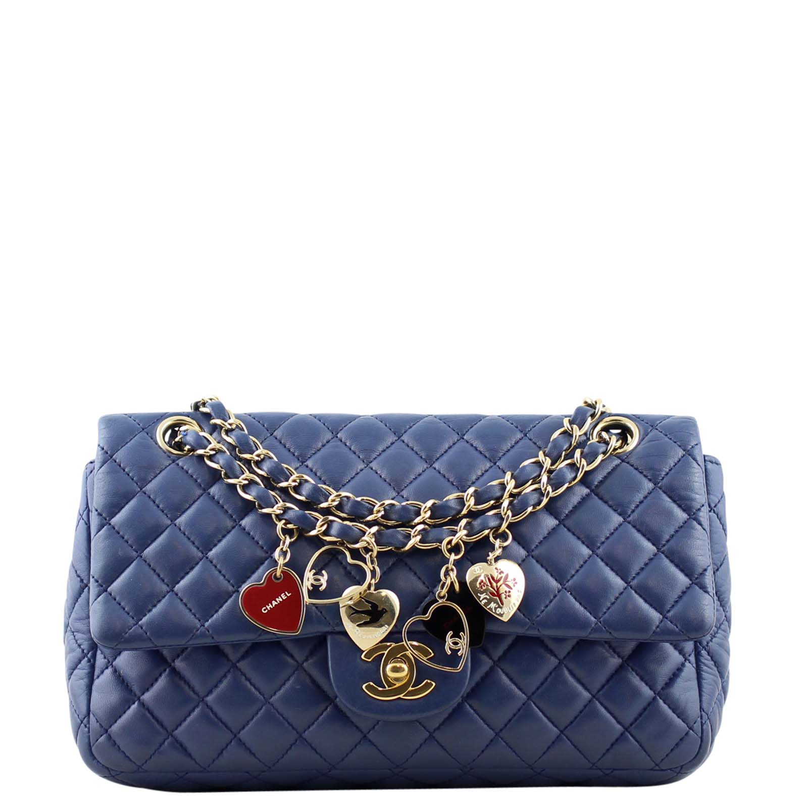 Chanel Porte Bonheur Valentine Charm Bag Flap Handbag