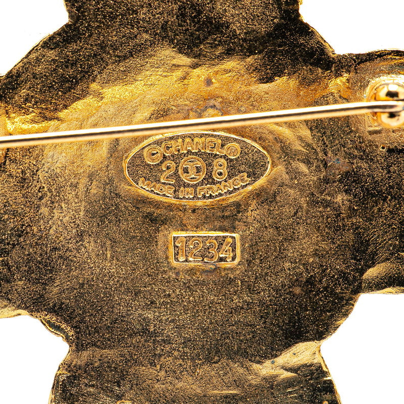 Chanel Gold Plated Coco Mark Brooch 28